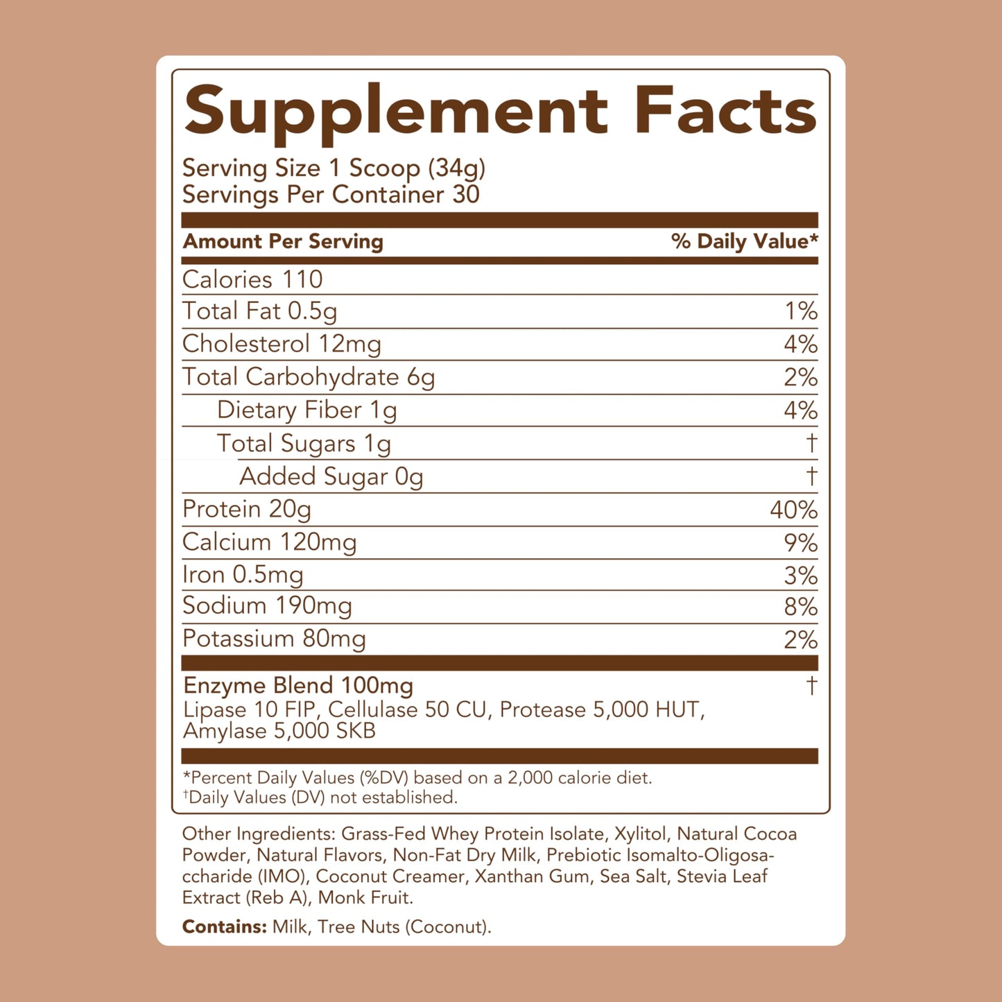 Clean Simple Eats Whey Isolate Protein Powder Brownie Batter, 30 Servings