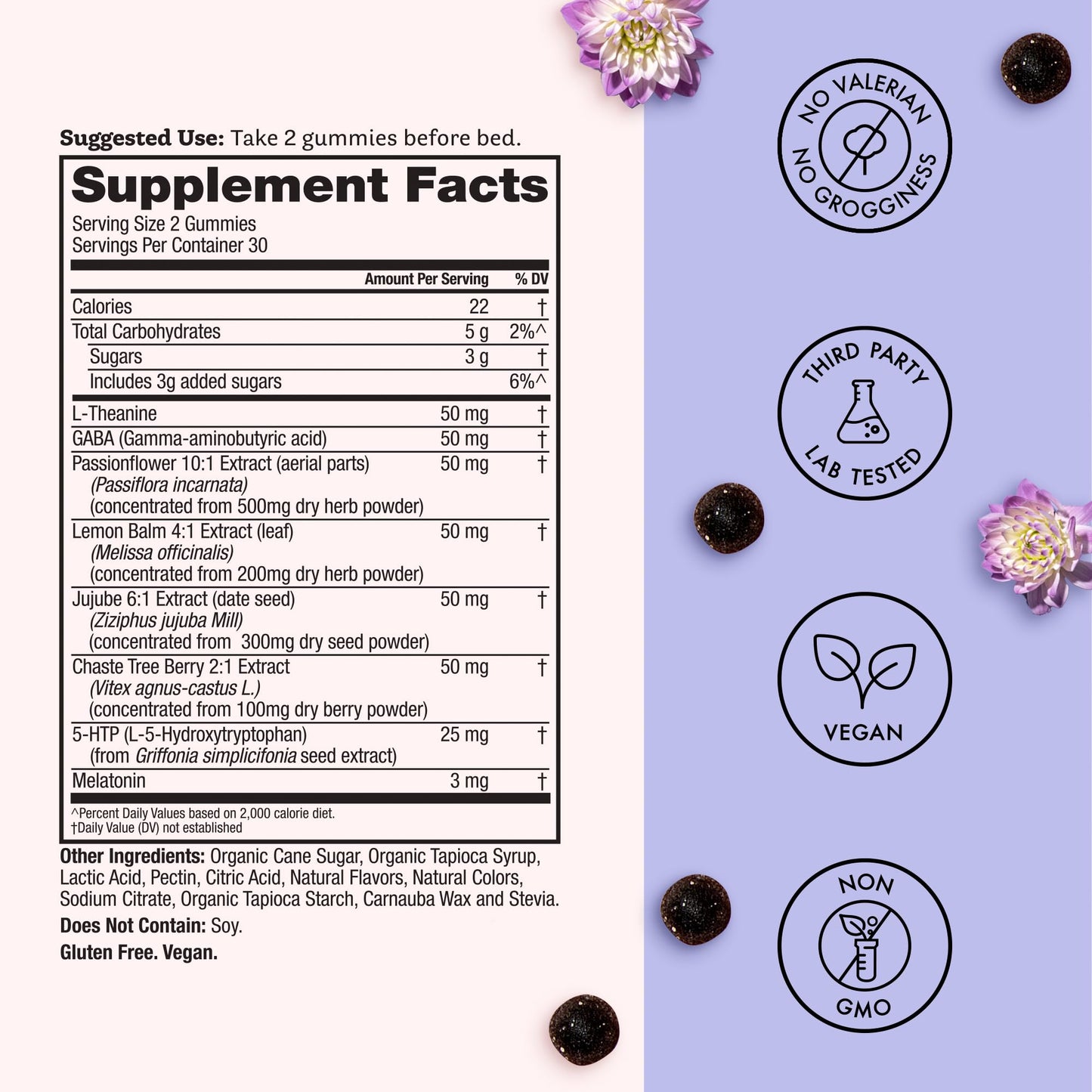 Winged Wellness Sleepyhead Natural Sleep Gummies for Women, 14 Count