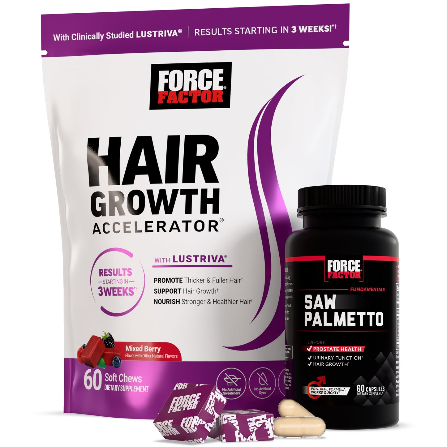 Force Factor Hair Growth Accelerator Soft Chews