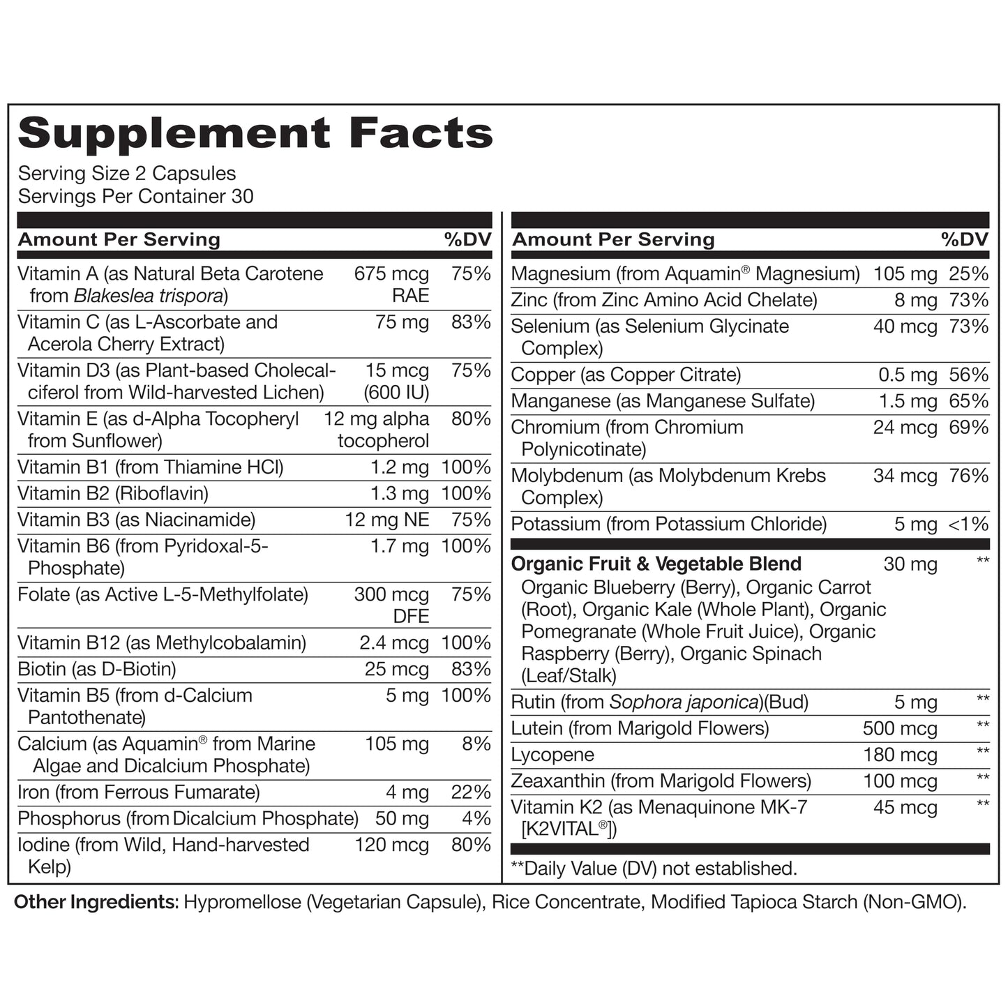 Naturelo Multivitamins for Teenage Girls/Boys, Capsules, 60