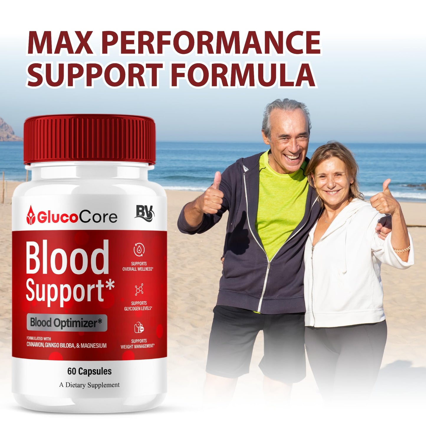 BLUE VIBE GlucoCore Blood Support Capsule, 60 Capsules