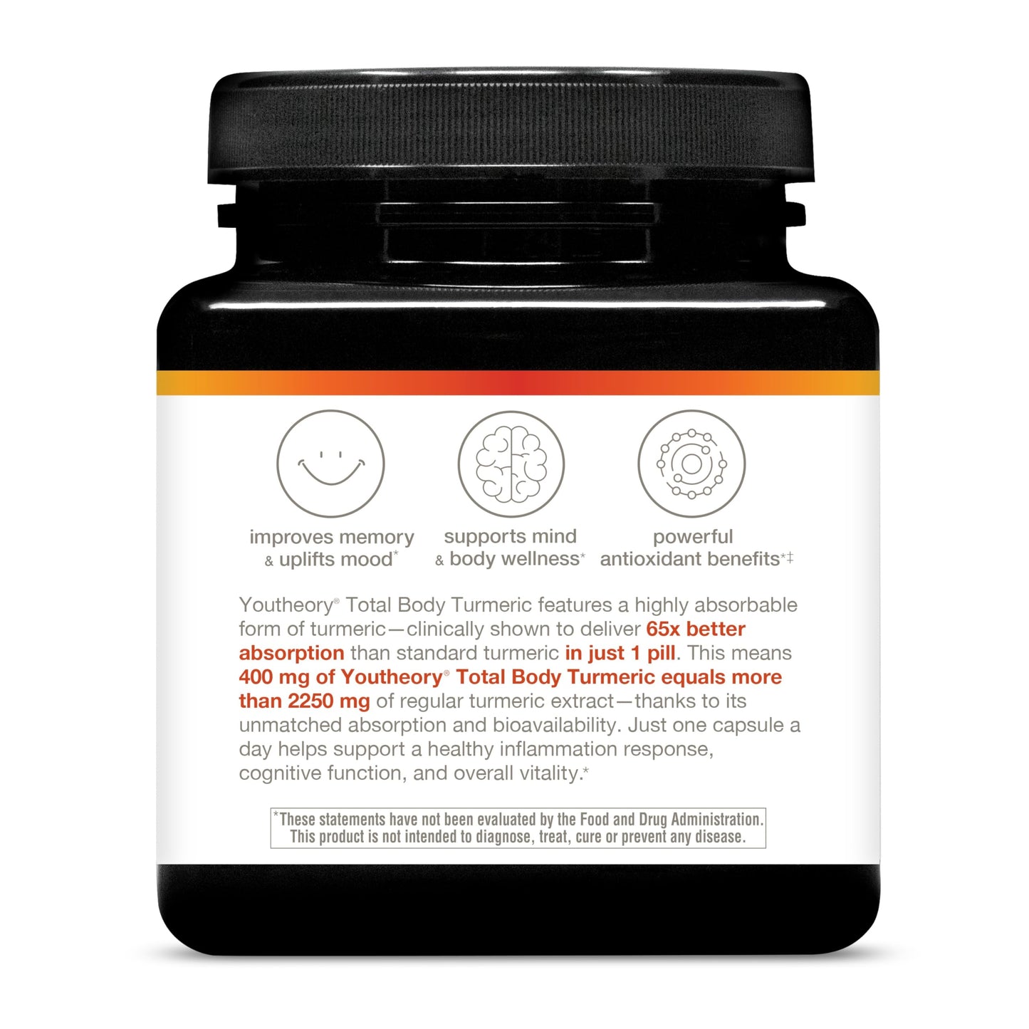 Youtheory Total Body Turmeric Capsules, 60 Count