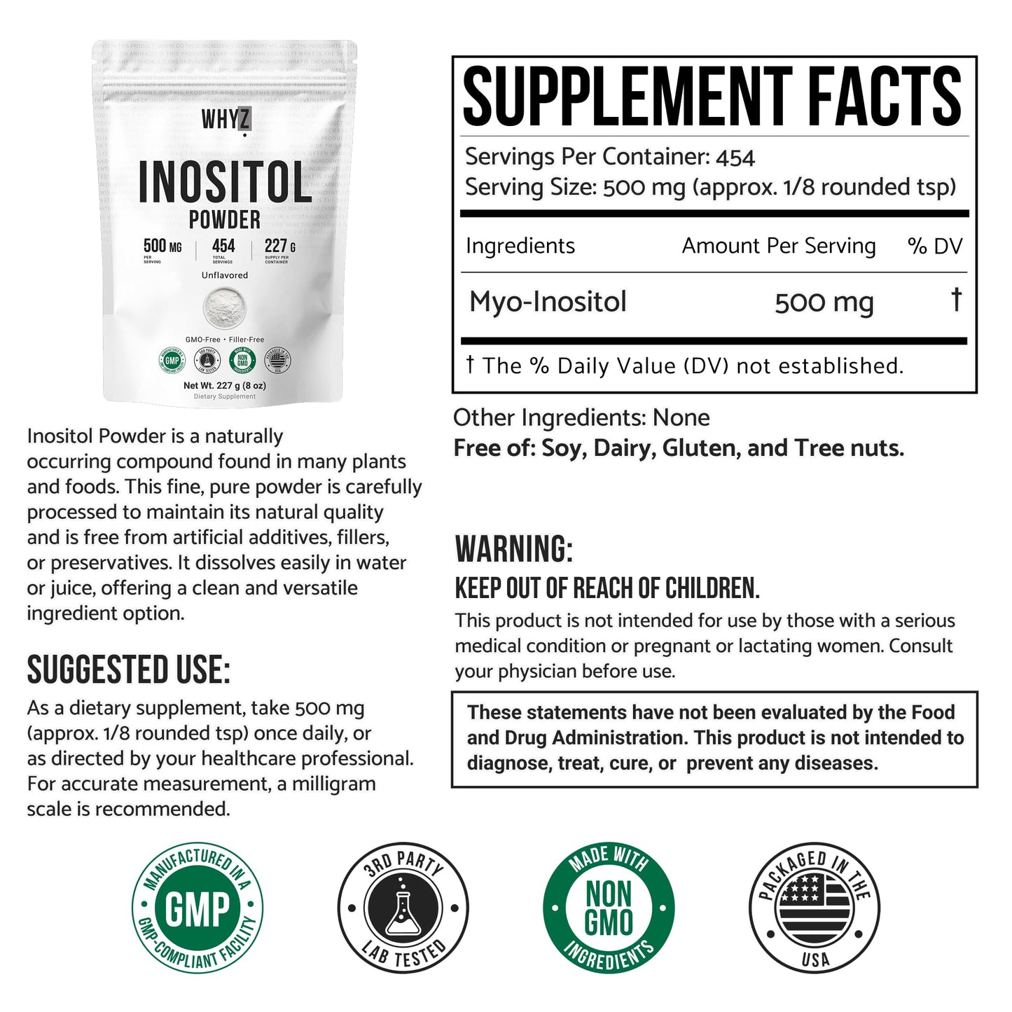 WHYZ Inositol Powder 8