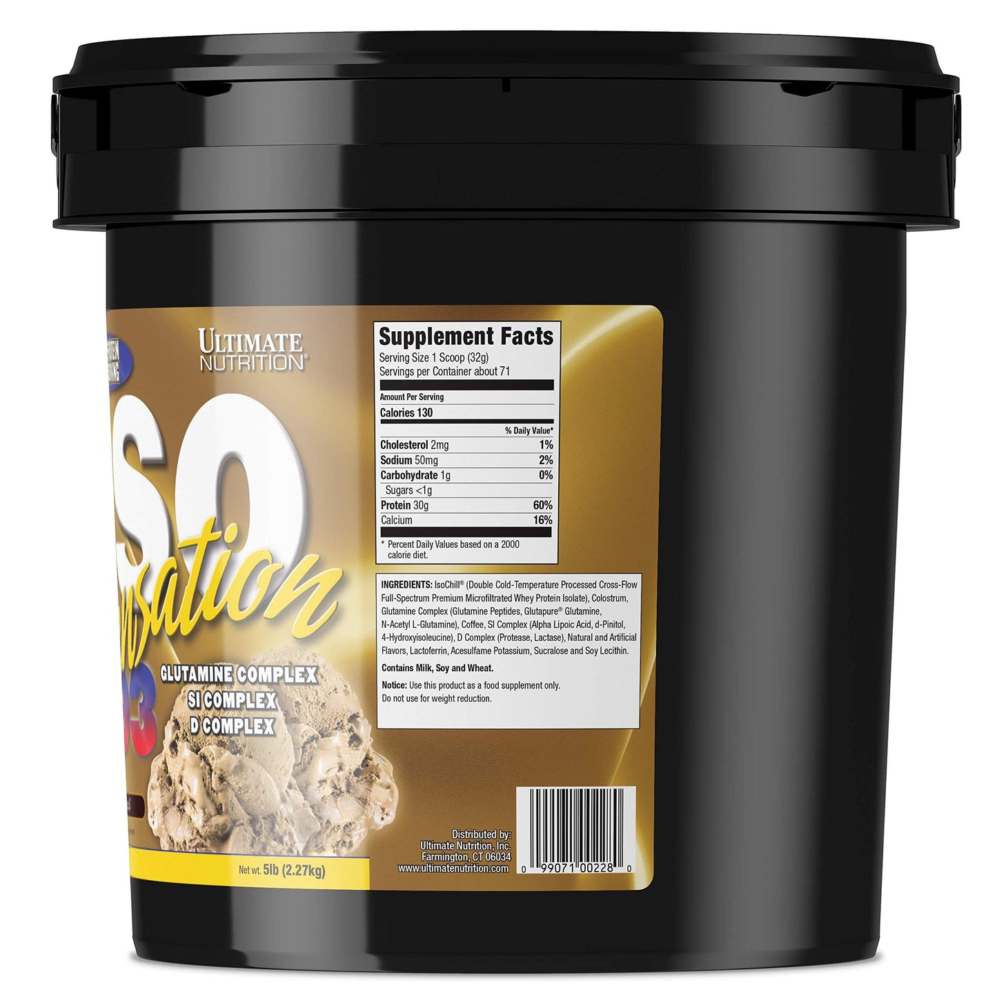 Ultimate Nutrition ISO Sensation 93 Whey Isolate Powder 80 Servings