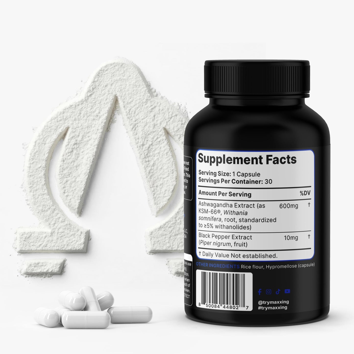 MAXXING Chill Pill Ashwagandha Extract 600mg Capsule, 30 Capsules