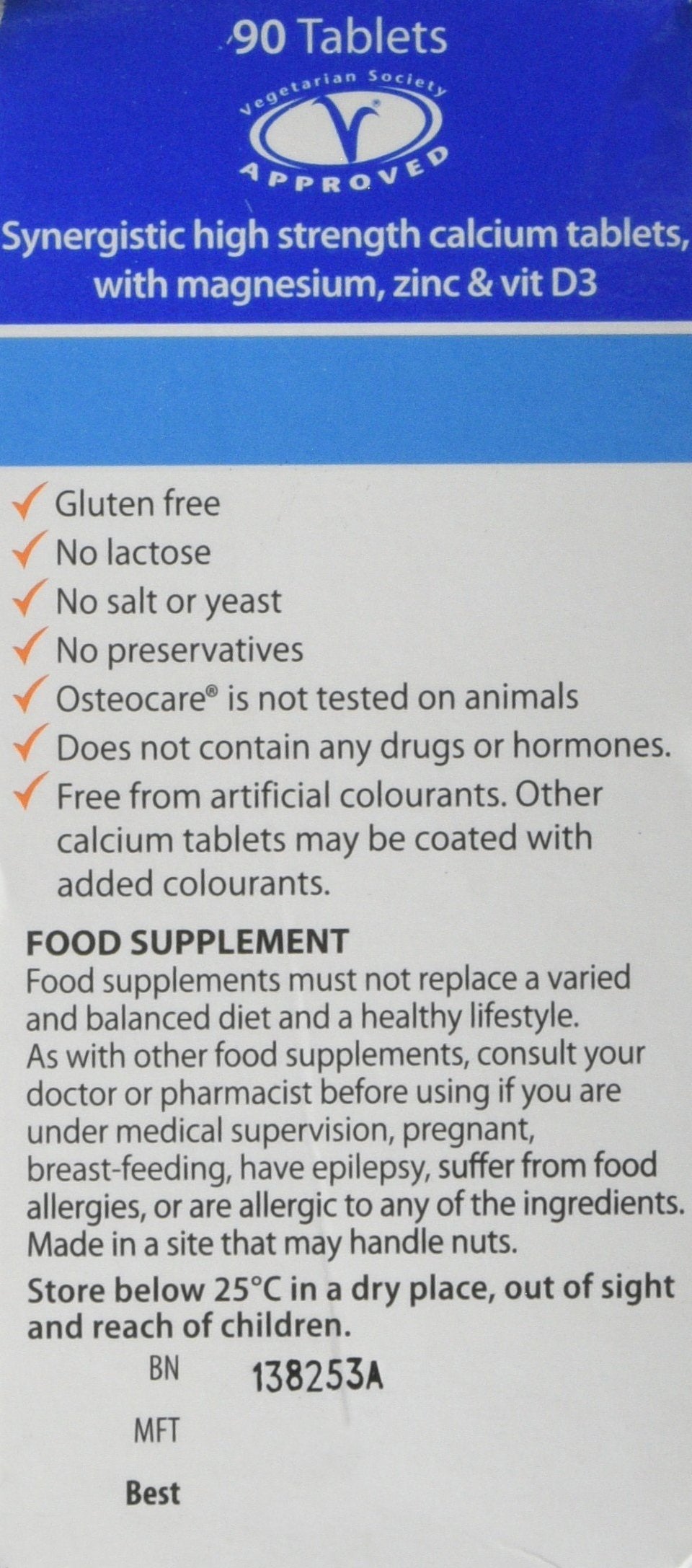 Vitabiotics Osteocare 90 Tablets