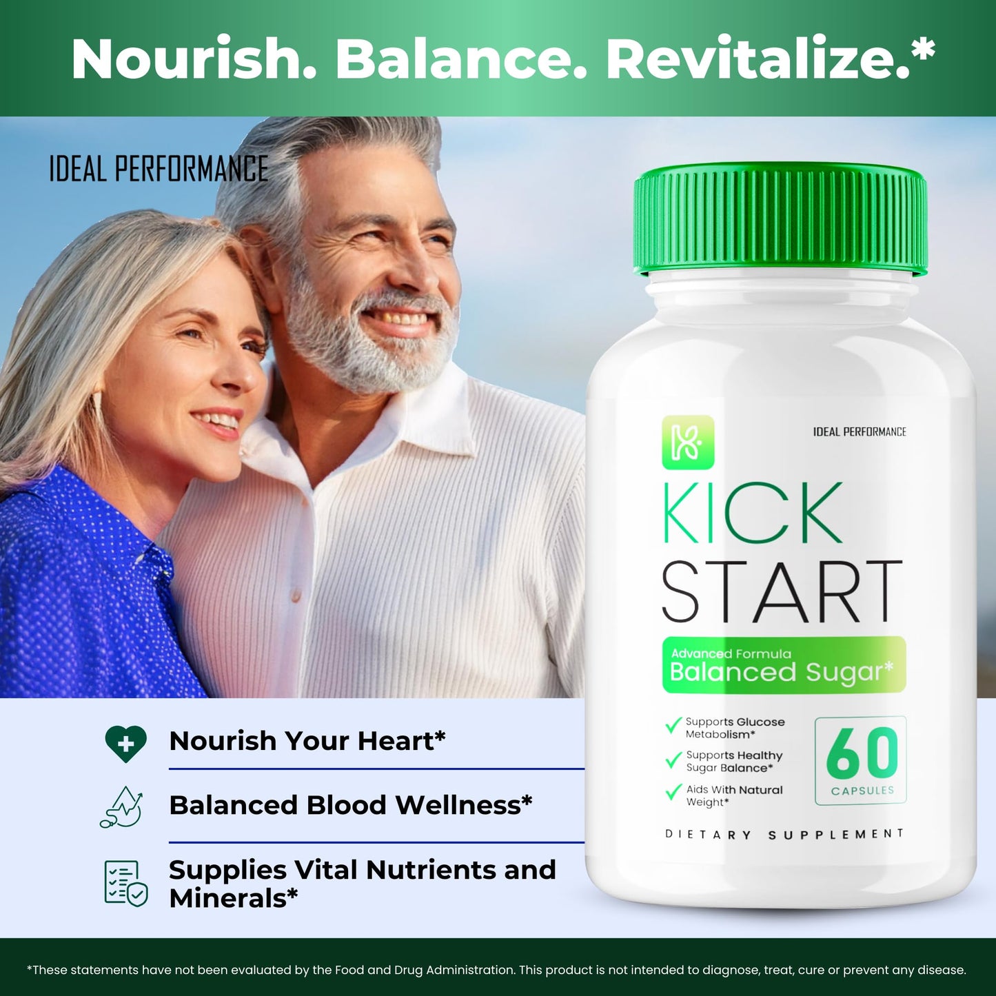 IDEAL PERFORMANCE Kick Start Capsules, 60 Count