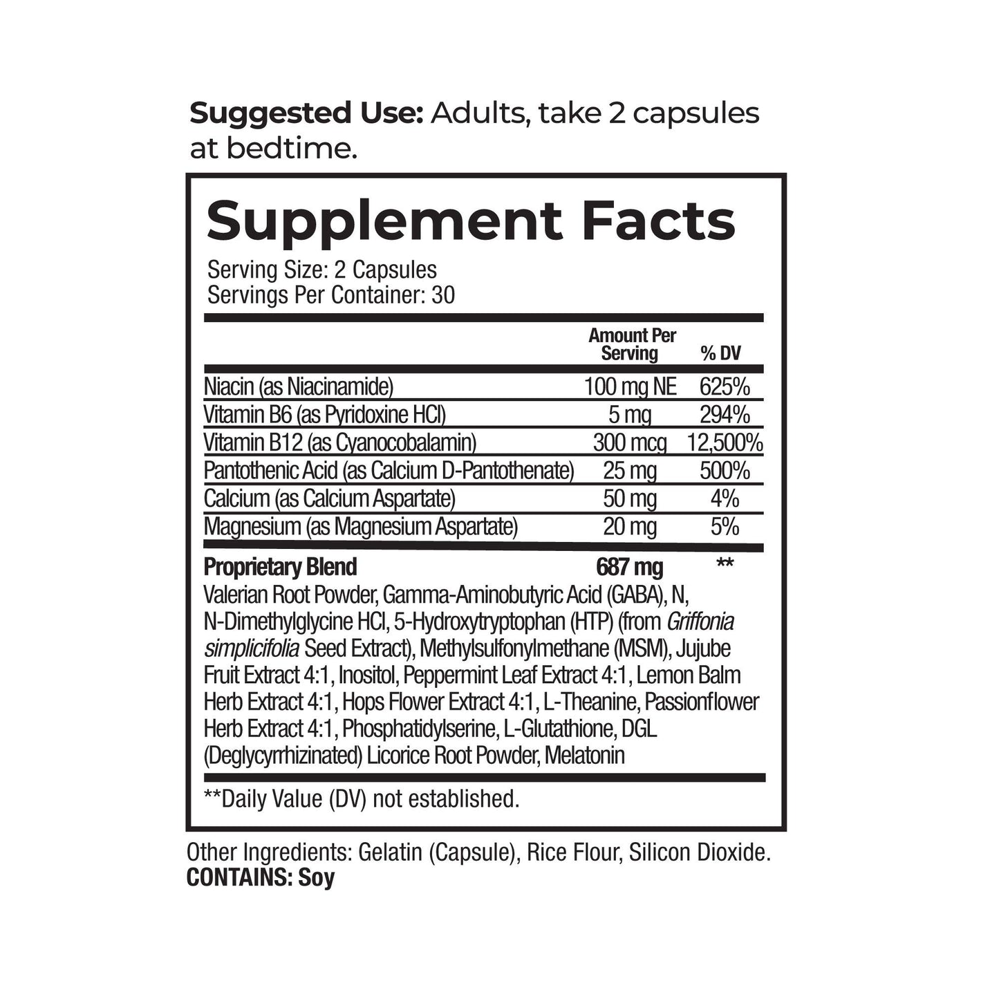 Best Life Herbals DeltaSom Natural Sleep Aid Capsules 2 Bottles