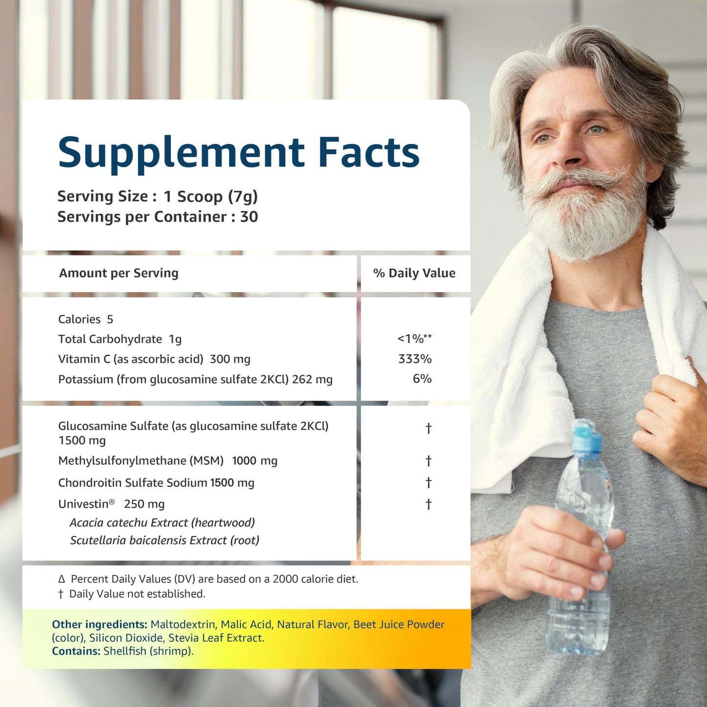 Univera RegeniCARE Glucosamine, Chondroitin, MSM, Univestin Powder 7.4 Ounce