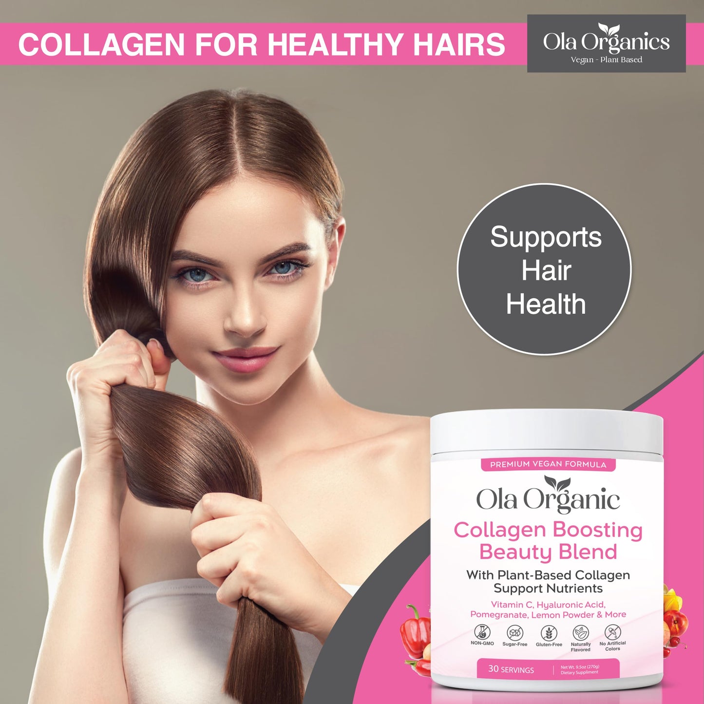 Ola Organic Collagen Booster Powder 6 Ounce