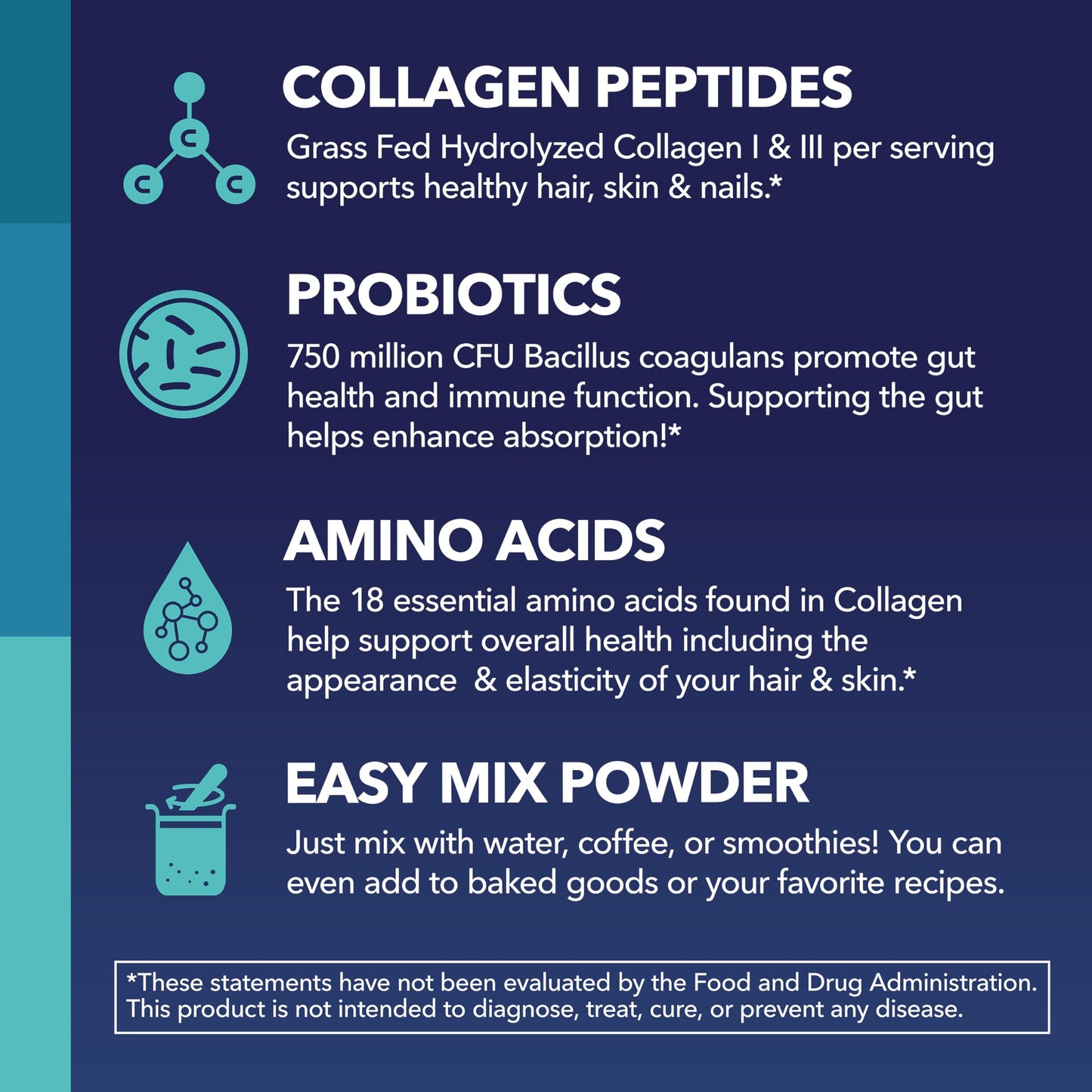 HAVASU NUTRITION Collagen Peptides with Probiotics Powder 7.4 oz