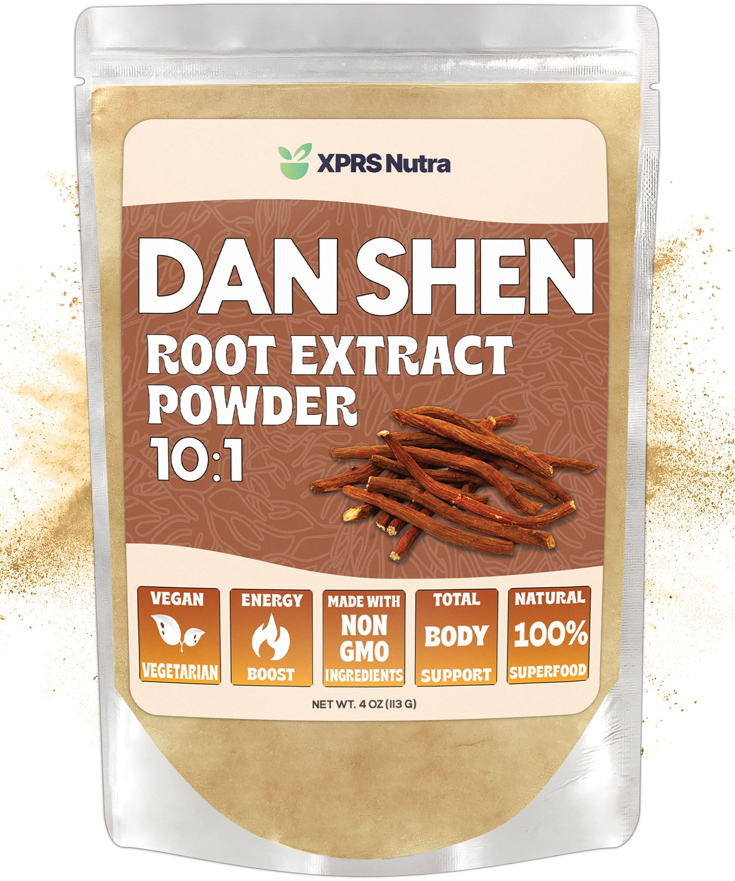 XPRS Nutra Dan Shen Root Extract Powder 10:1, 4 oz