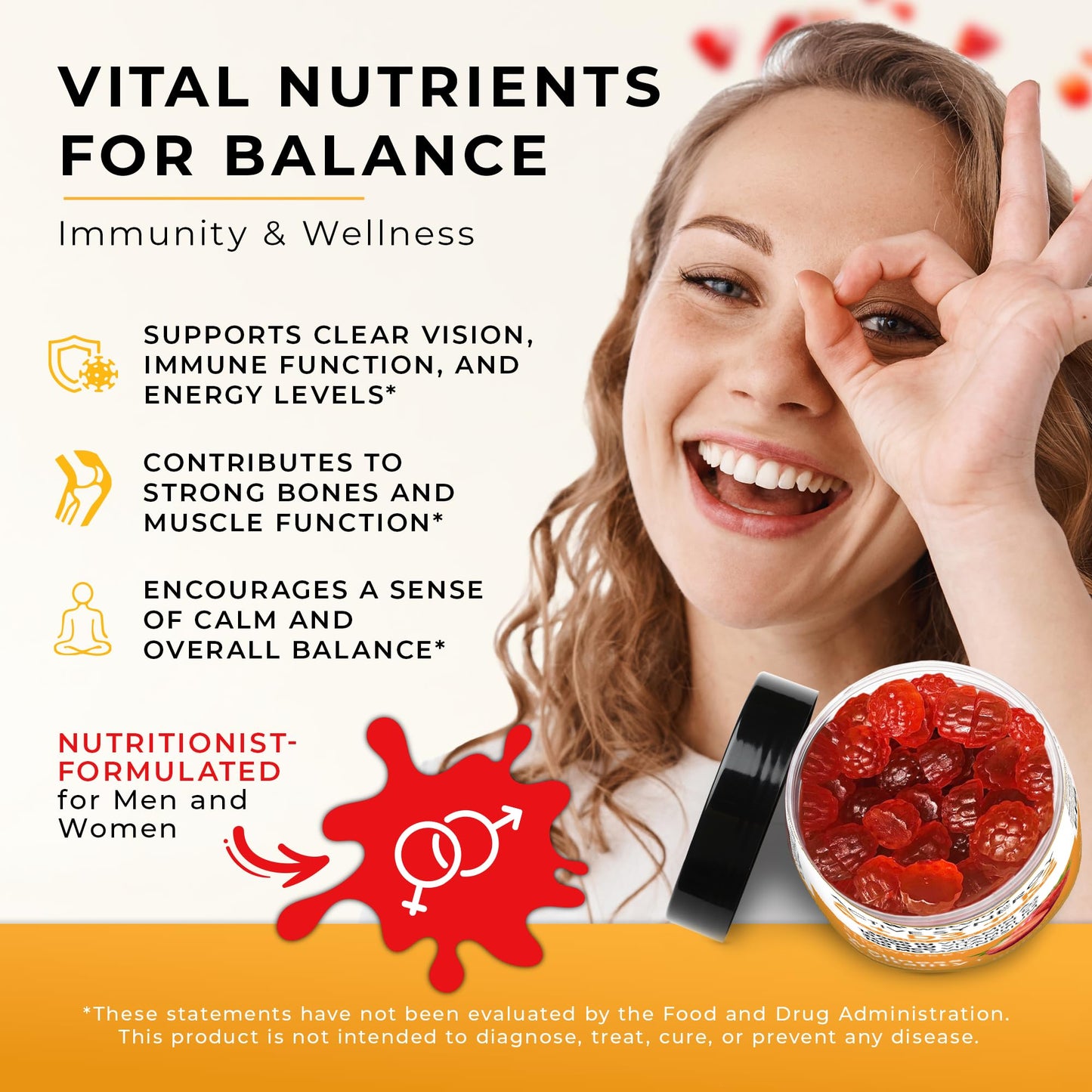 WELVIUM Vitamin D3 K2 Gummies, 60 Count