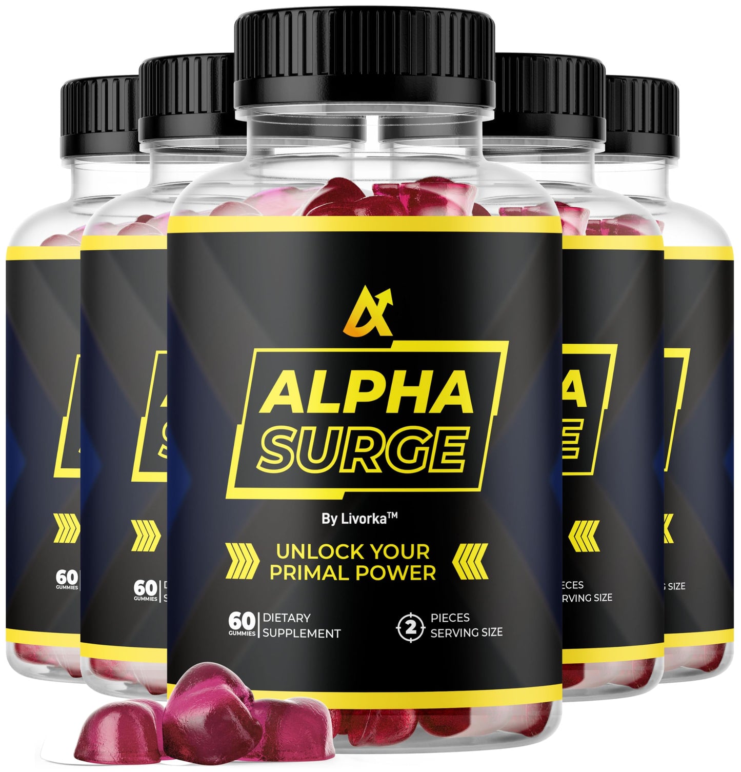 LIVORKA Alpha Surge Gummies All Natural Premium Support Advanced Formula, 300 Gummies