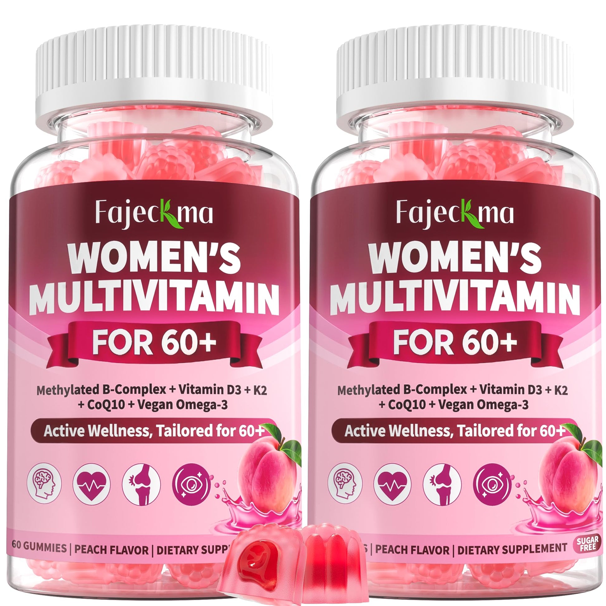 Fajeckma Multivitamin for Women Over 60 Gummies 120 Count