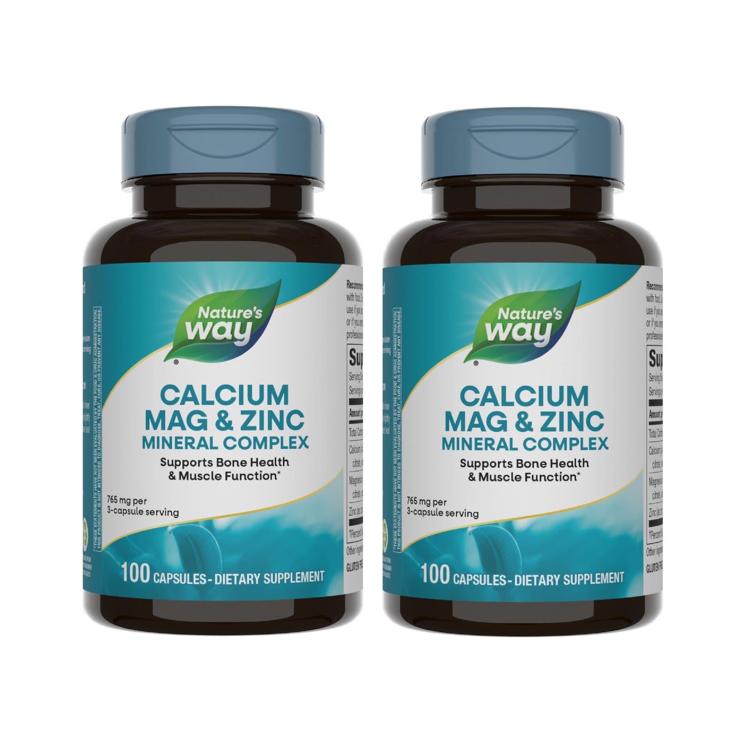 Nature's Way Calcium Magnesium & Zinc Mineral Complex Capsule 200 Count
