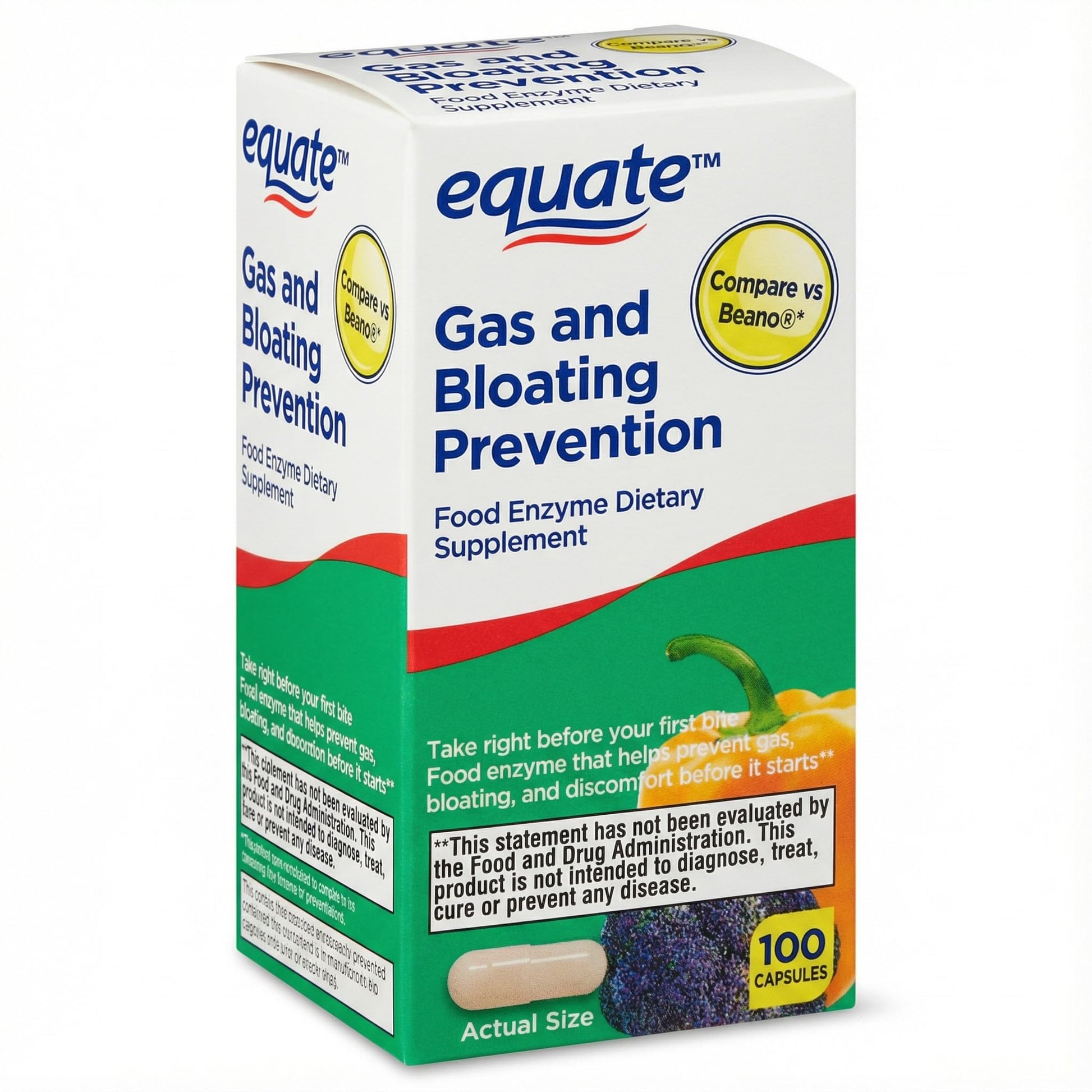 Generic Gas Relief and Prevention Food Enzyme 100 Capsules