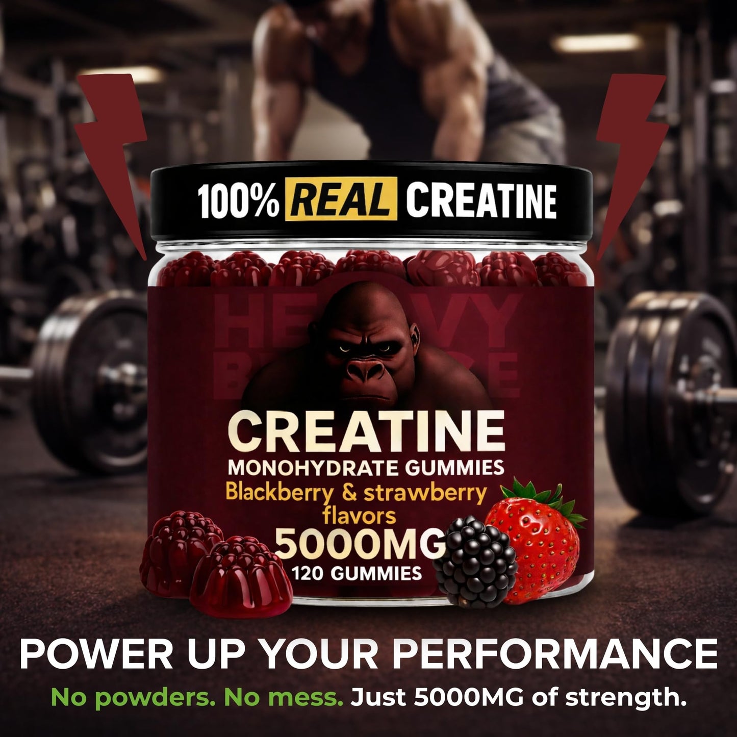 Heavy Balance Creatine Monohydrate Gummies 120 Gummies