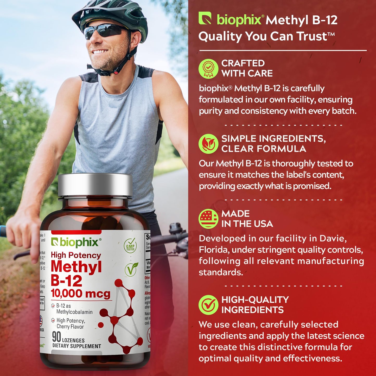 biophix Methyl B-12 10000 mcg Lozenges 90