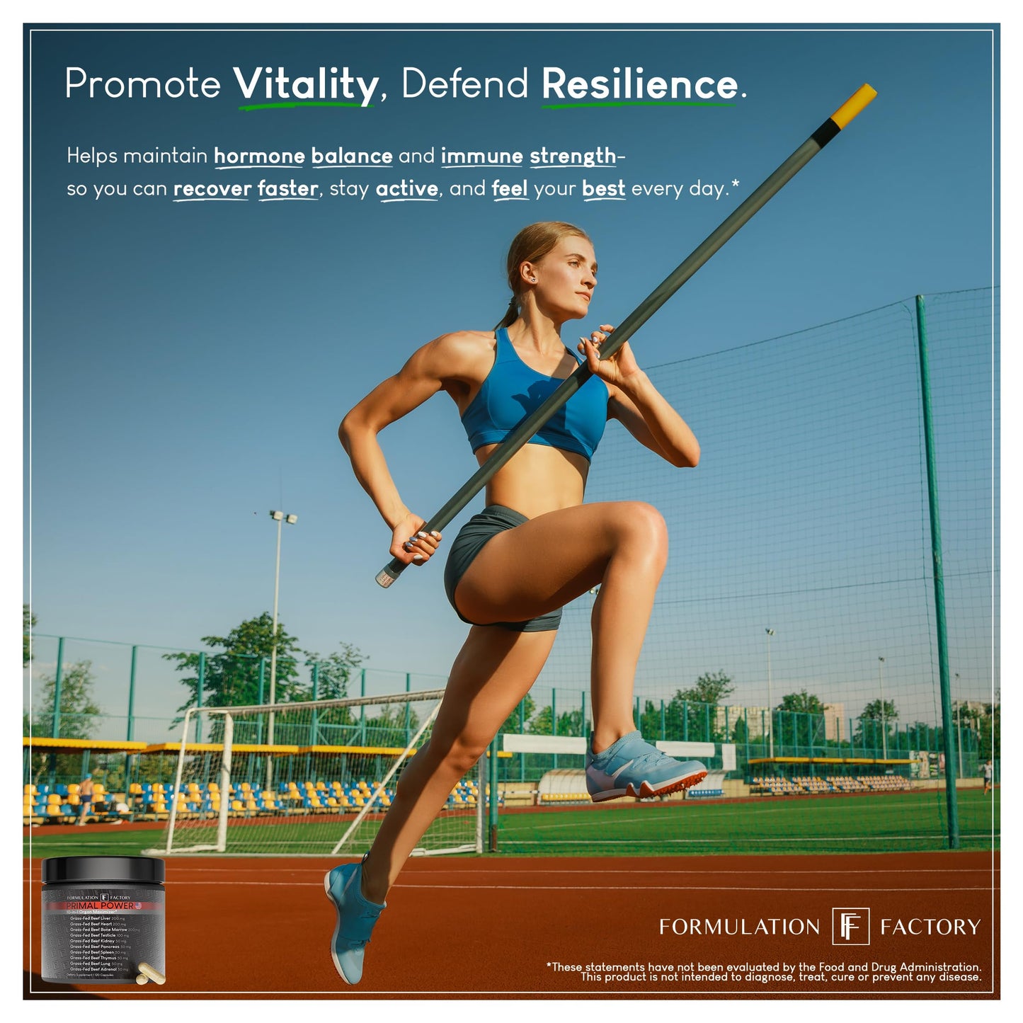 Formulation Factory Primal Power 10-in-1 Grass-Fed Beef Organ Complex Capsules, 360 Capsules