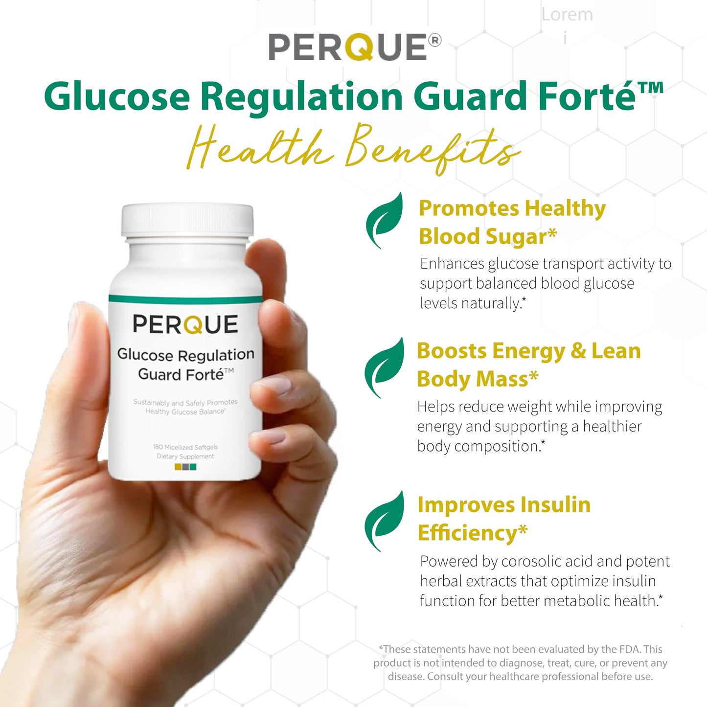PERQUE Glucose Regulation Guard Forte Softgels 180