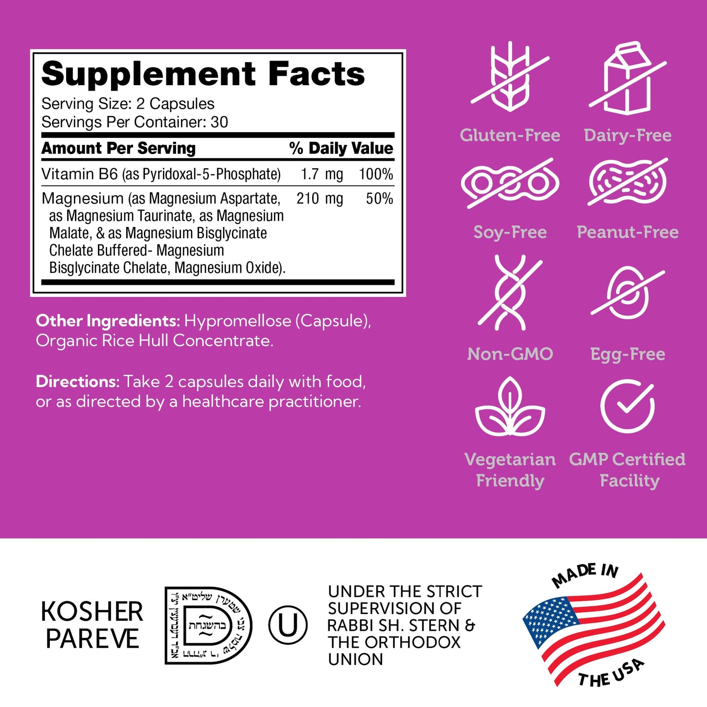 Zahler Magnesium Complex Capsule, 60 Count