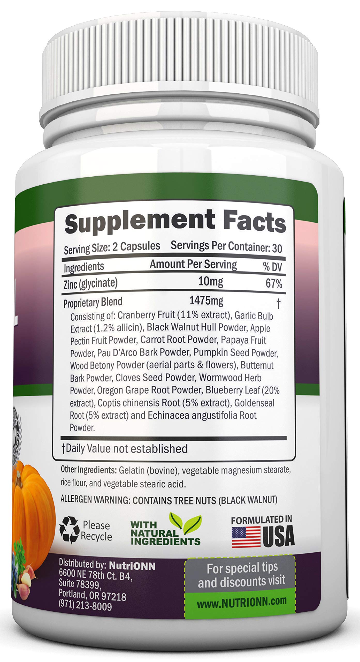 NutriONN Intestinal Cleanse Capsule 60 Count