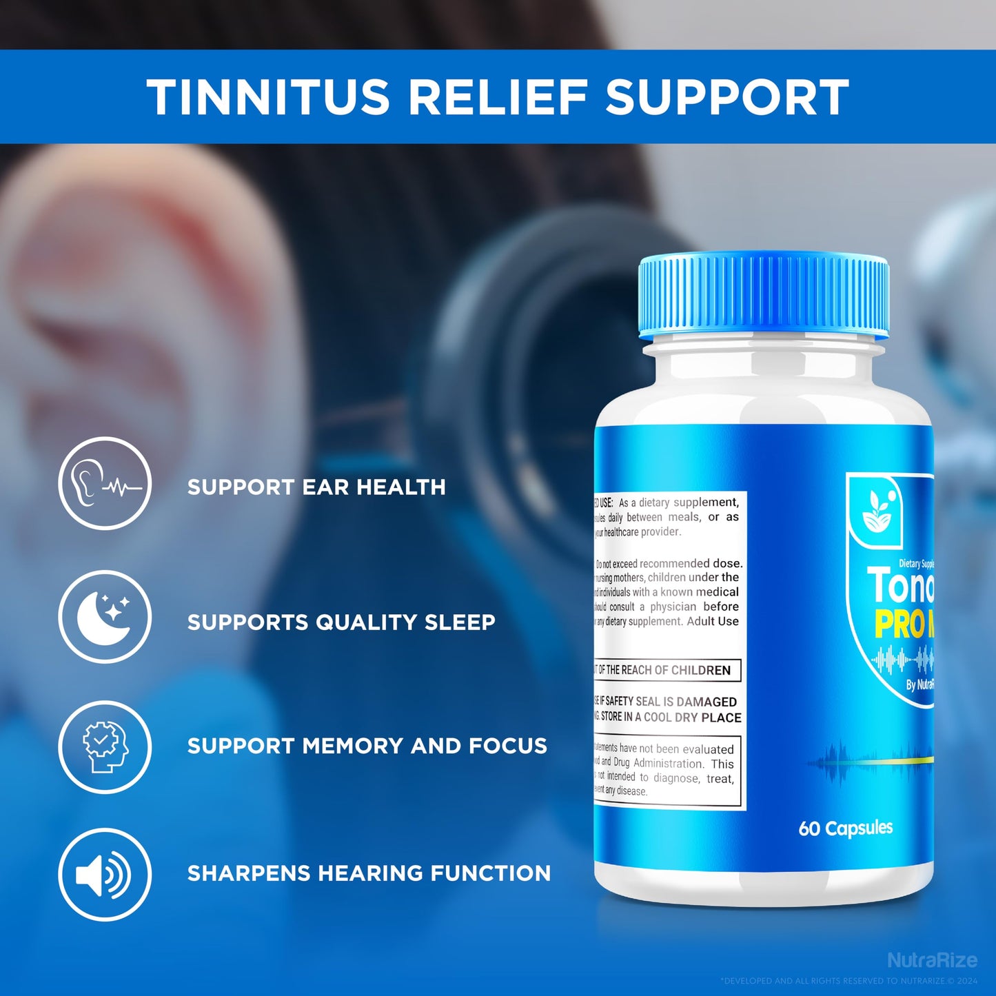 NutraRize Tonosin Pro Max, 60 Capsules