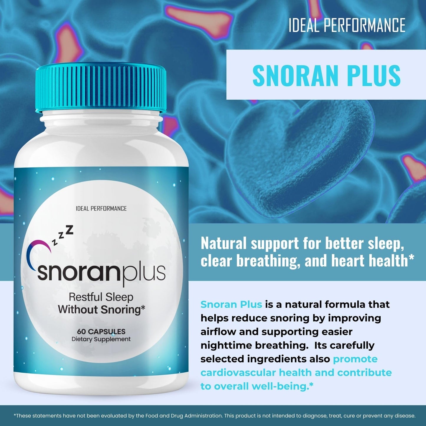 IDEAL PERFORMANCE Snoran Plus Capsules 120 Count