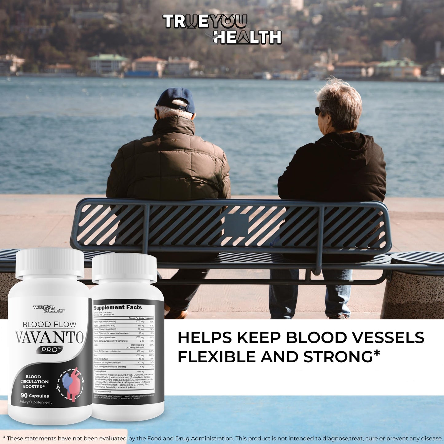 True You Health Blood Flow Vavanto Pro Capsules, 90 Count