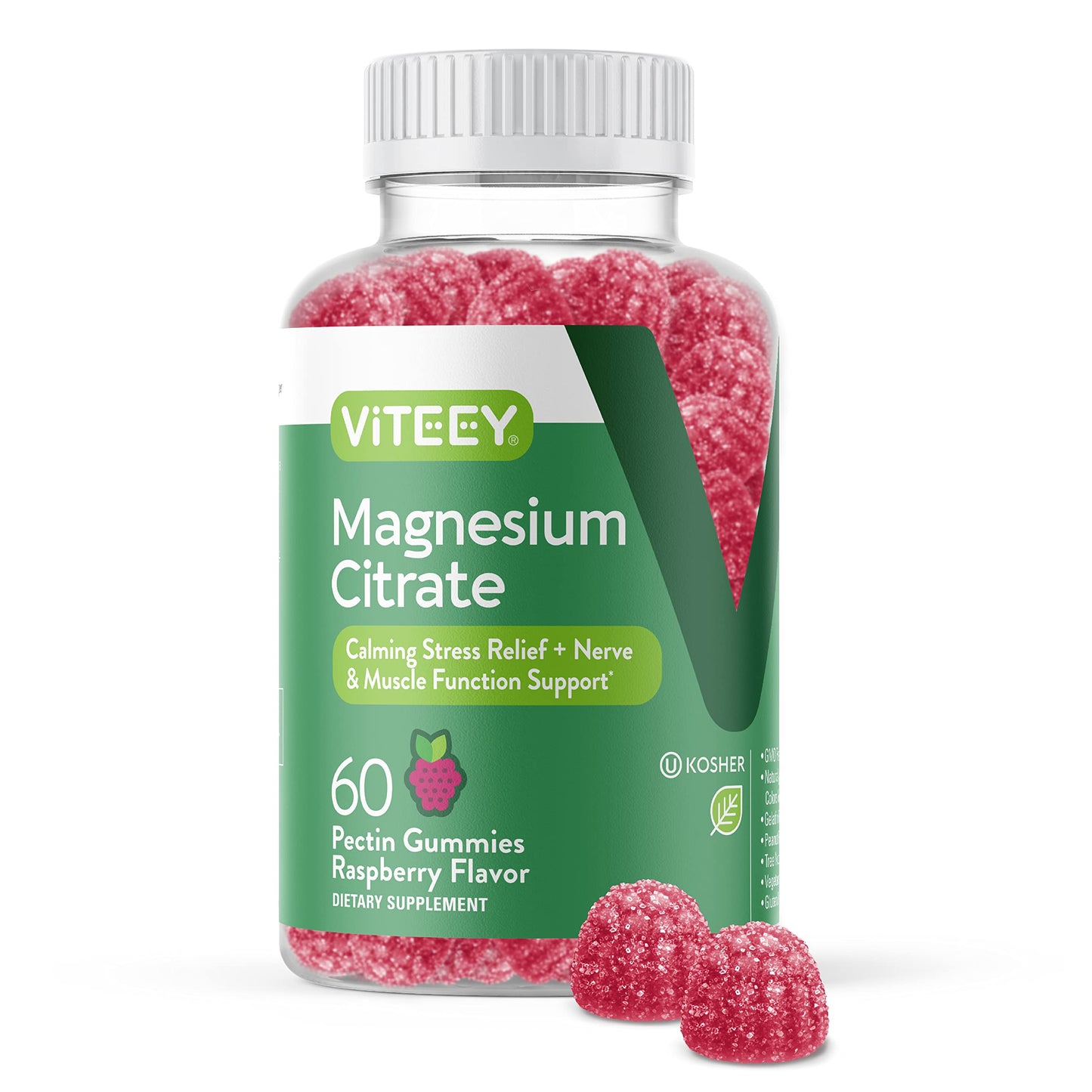 Viteey Magnesium Gummies for Adults 60 Count