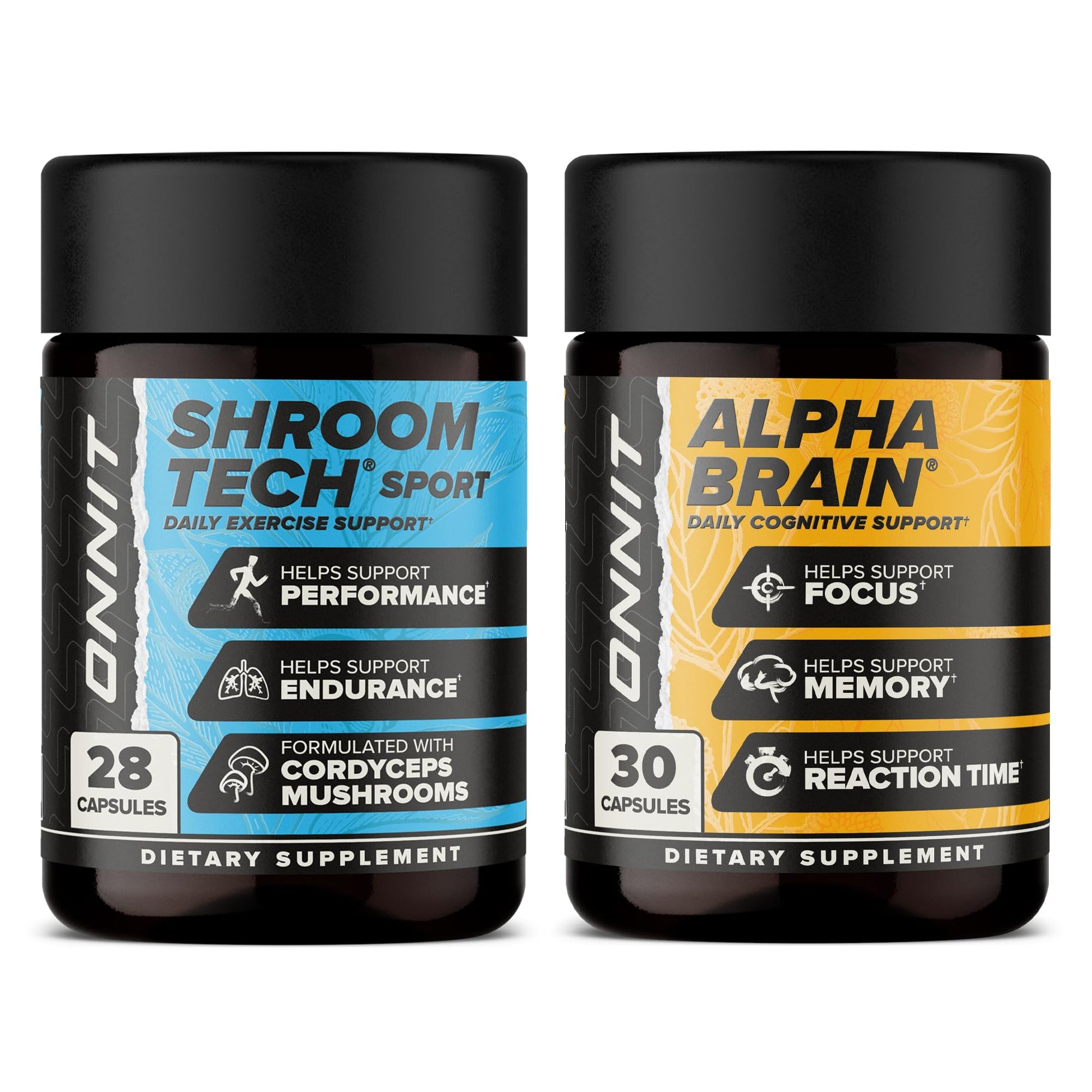 ONNIT Cognitive & Endurance Support Bundle Capsules, 58 Count