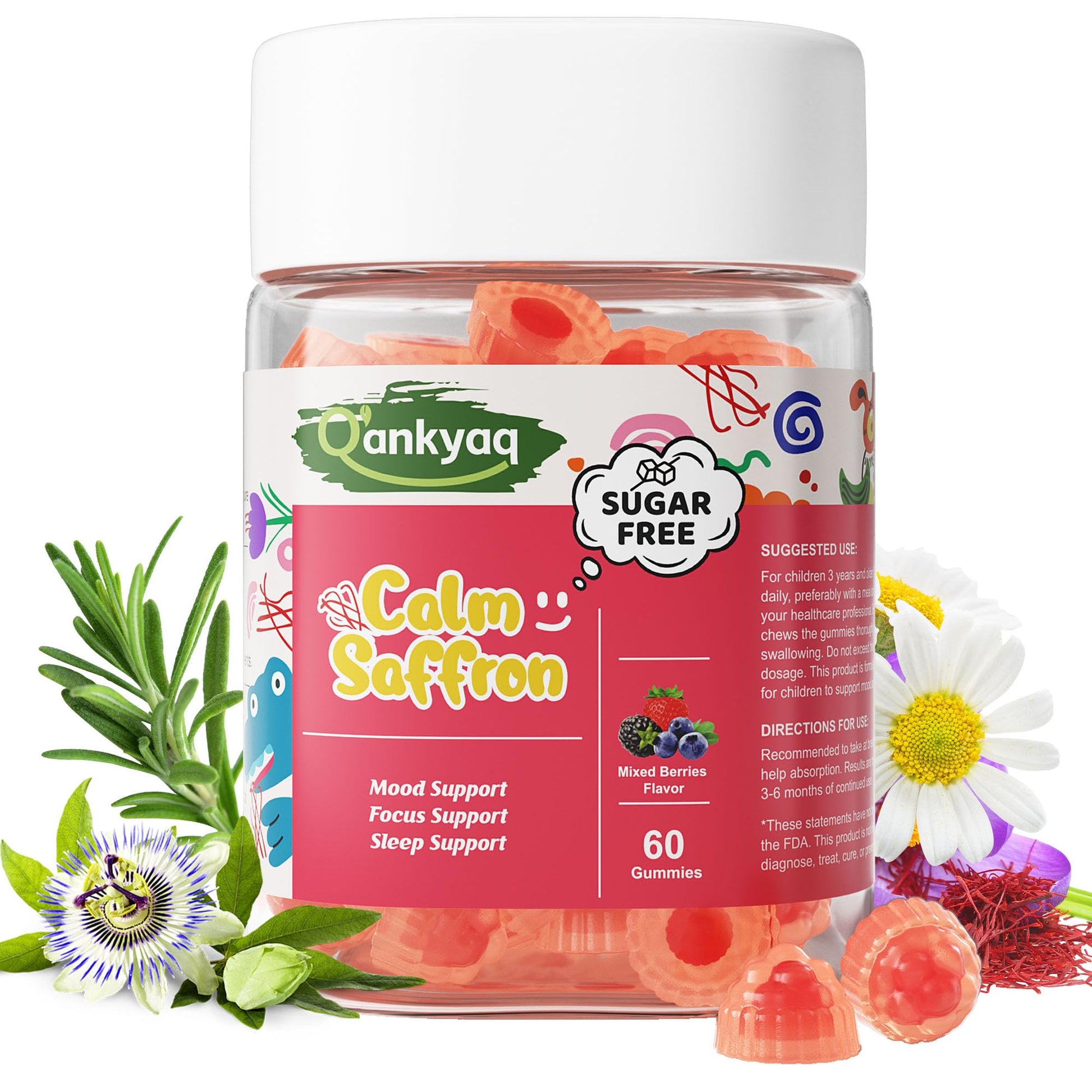 Q'ankyaq Kids Saffron Gummies Gummy 60 Count