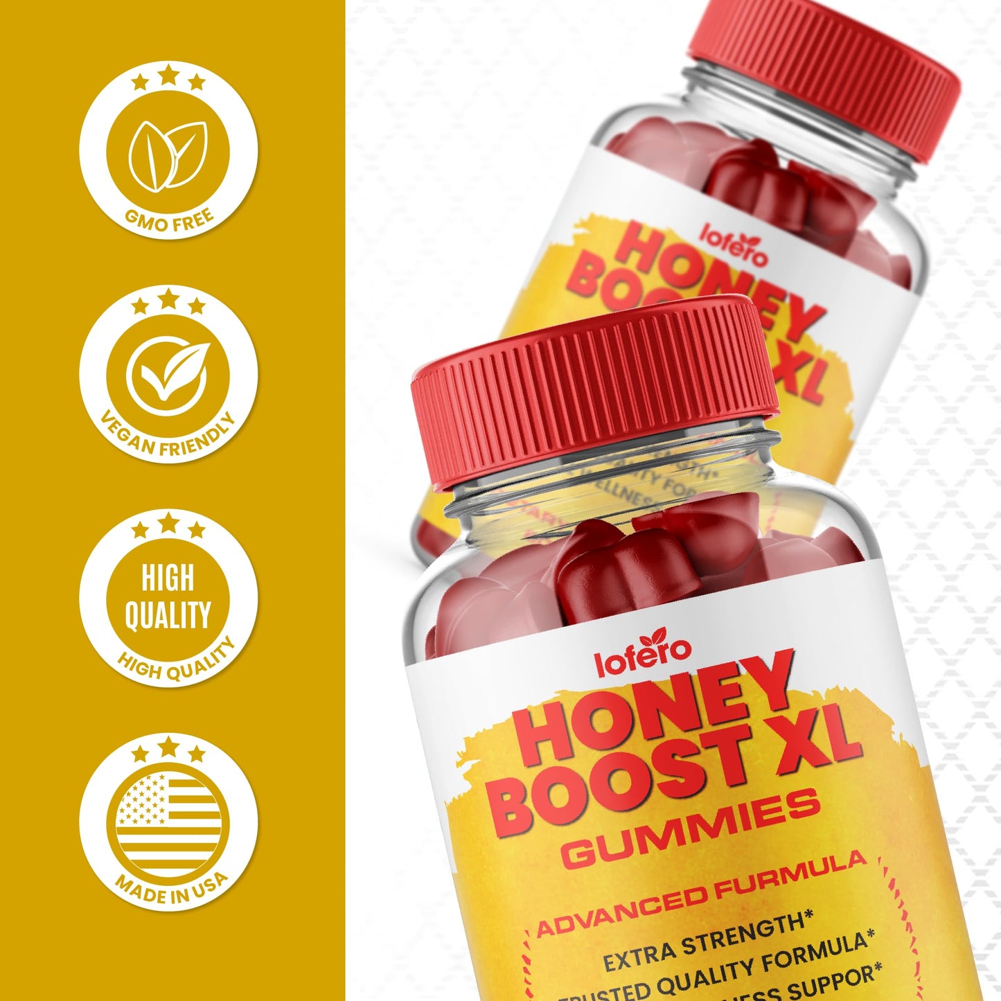 Lofero Honey Boost XL Gummies, 300 Count