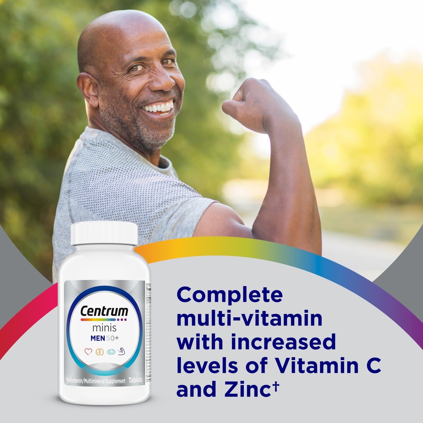 Centrum Minis Silver Multivitamin for Men 50 Plus Tablet, 280 Count