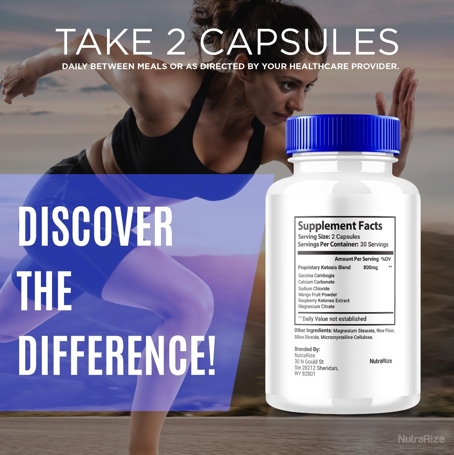 NutraRize Keto Side Capsules, 180 Capsules