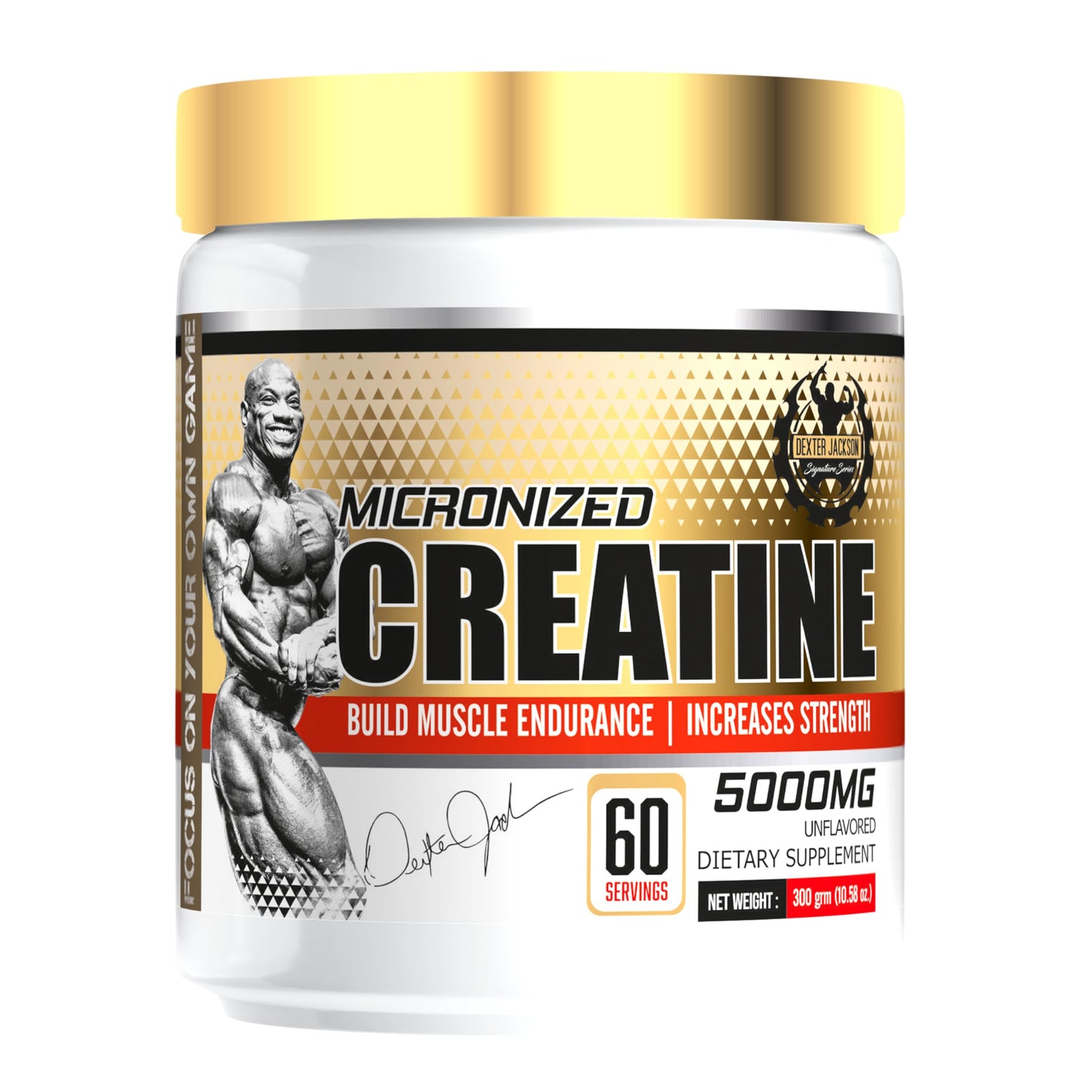 DEXTER JACKSON Gold Series Creatine Monohydrate Powder 10.58 Ounce