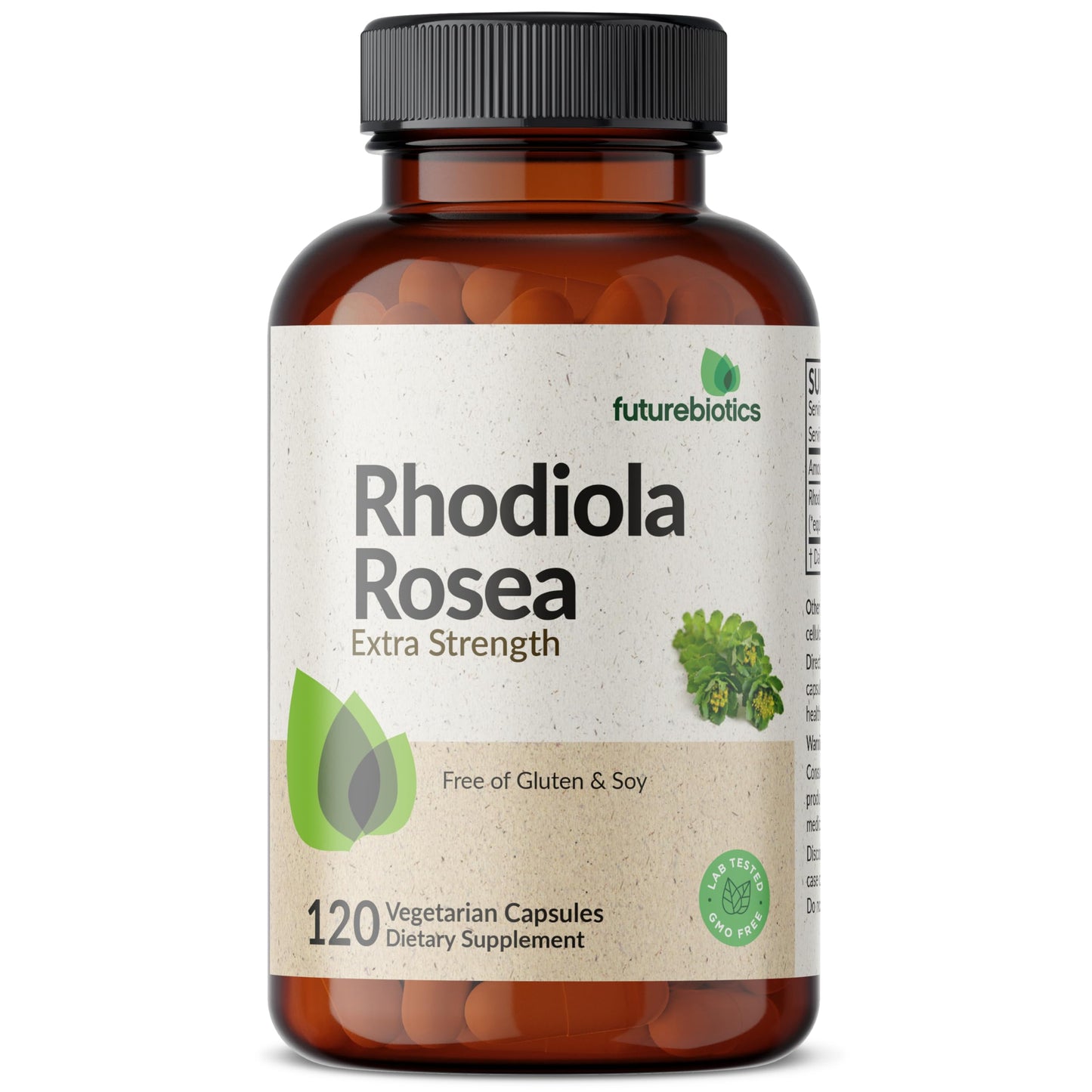 Futurebiotics Rhodiola Rosea Powder Adaptogenic Herb Capsules, 120 Count