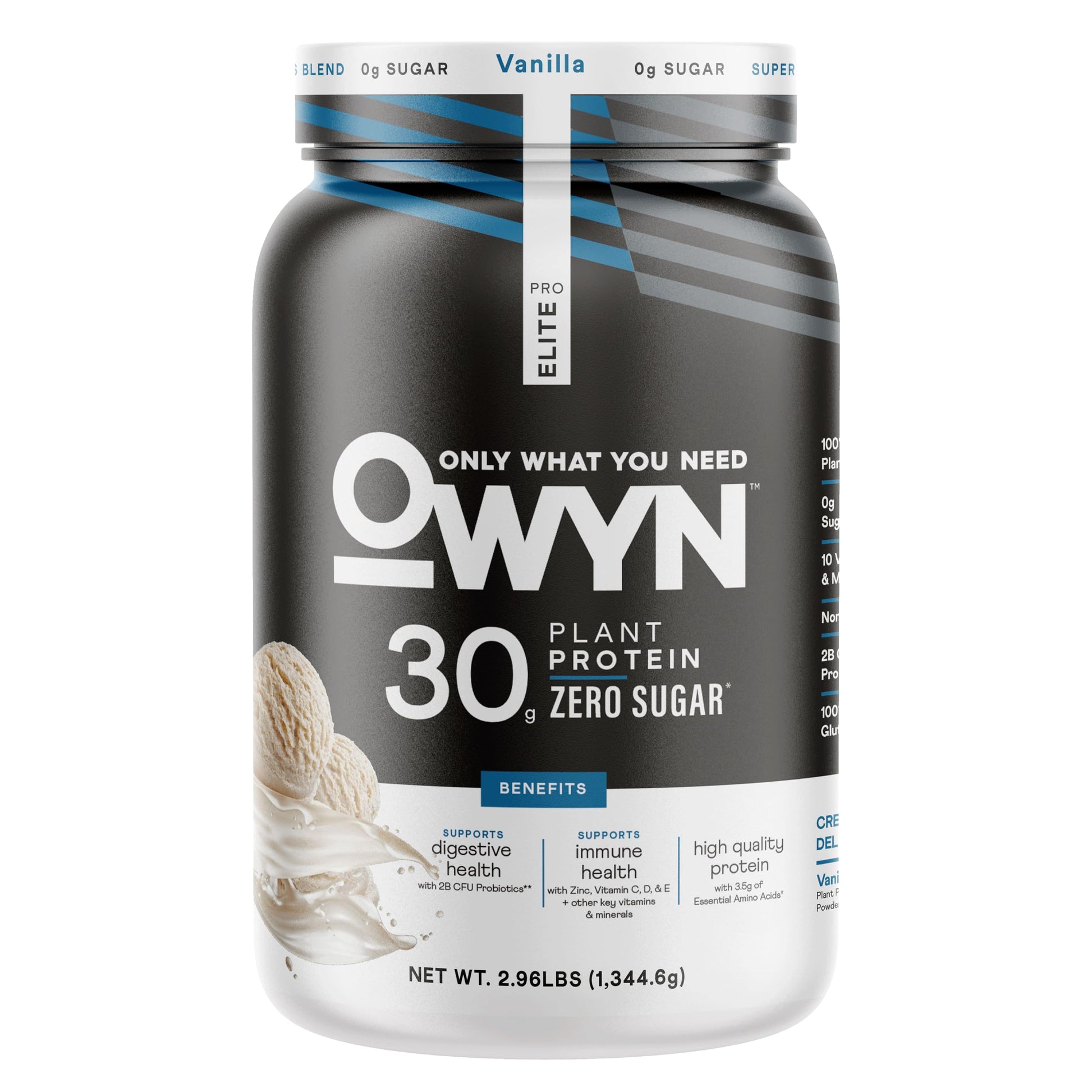 OWYN Only What You Need Pro Elite Vanilla Flavored Protein Powder, 2.96 lb