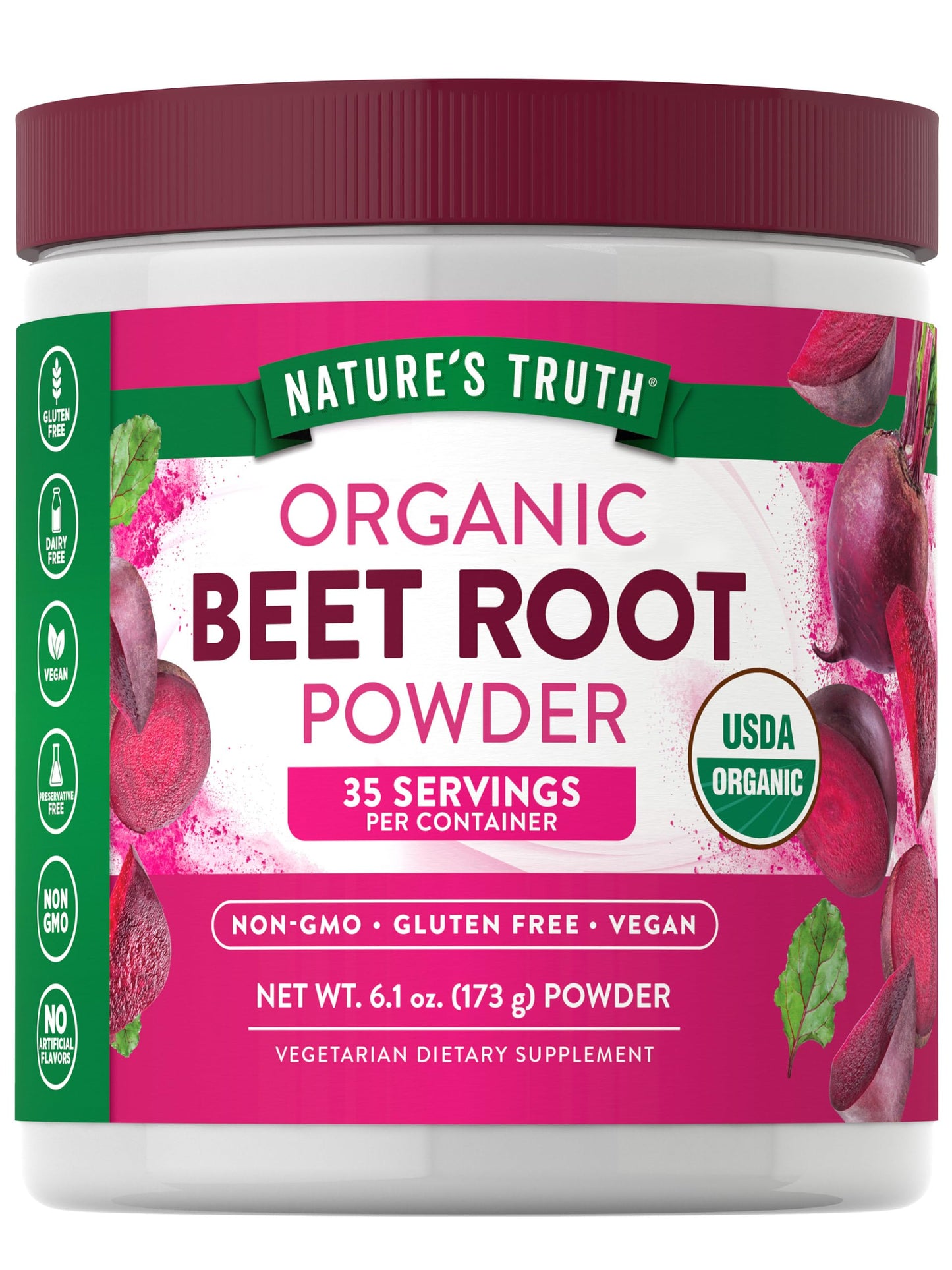 Nature's Truth Organic Beet Root Powder 6.1 oz