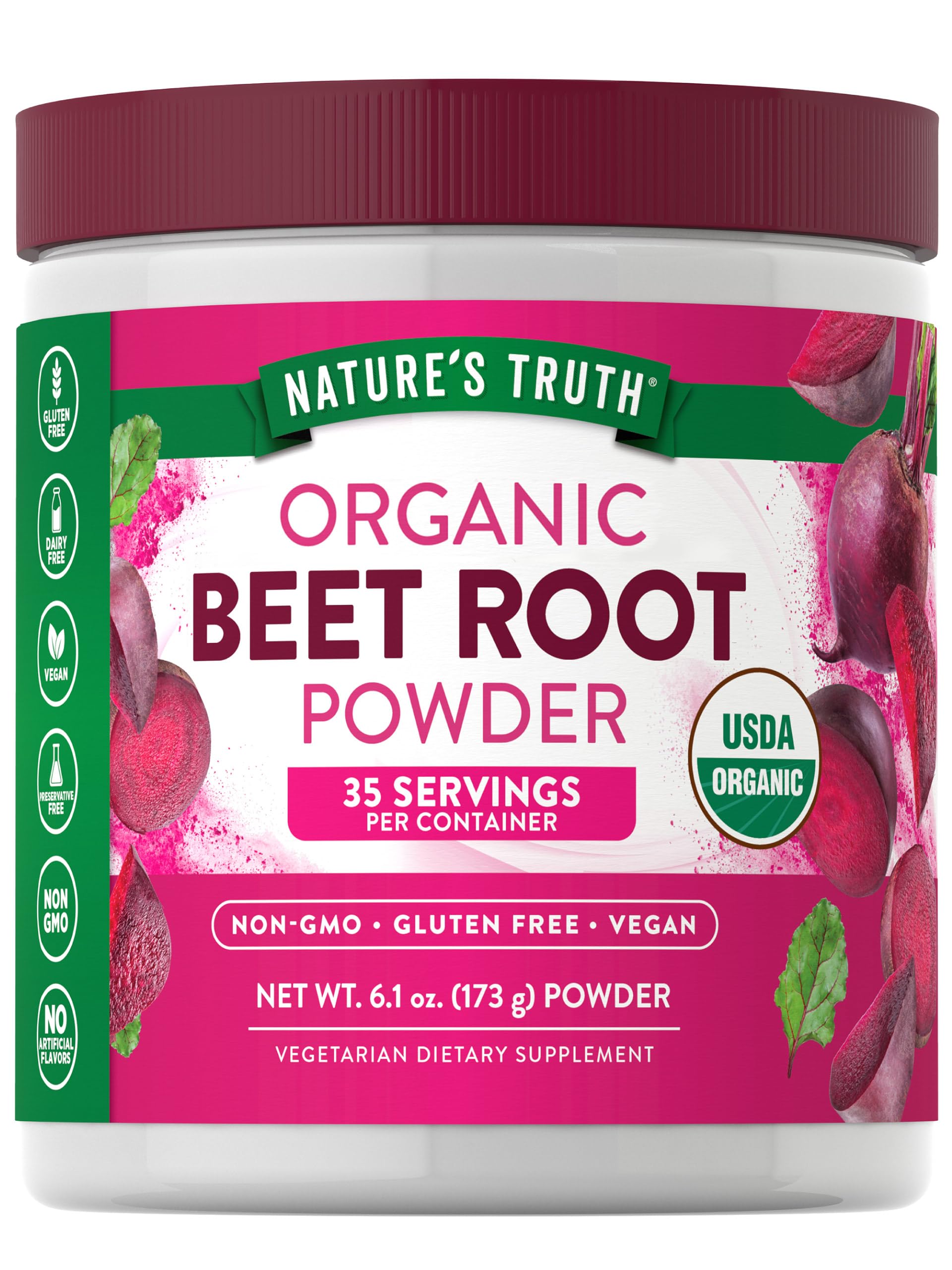 Nature's Truth Organic Beet Root Powder 6.1 oz