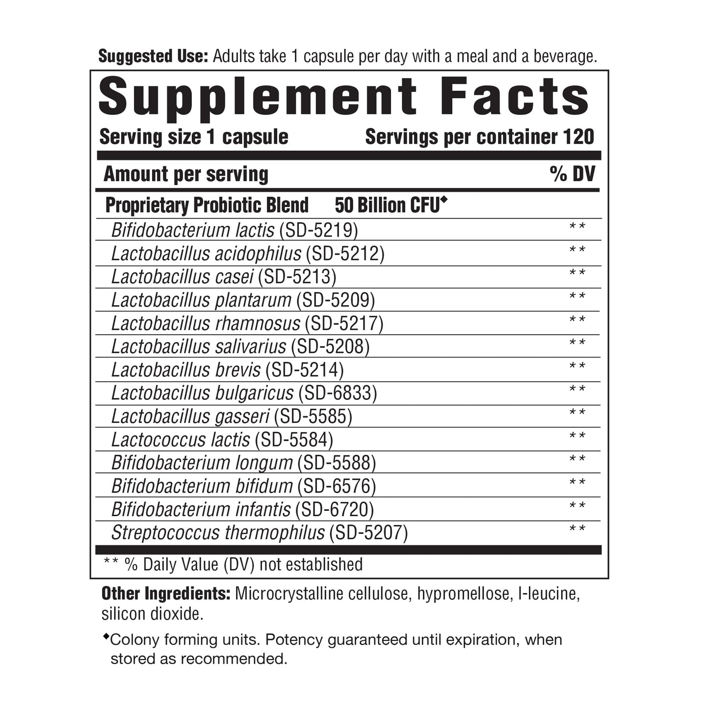 Innate Response Formulas Flora 50-14 Probiotic Clinical Strength Capsules 120
