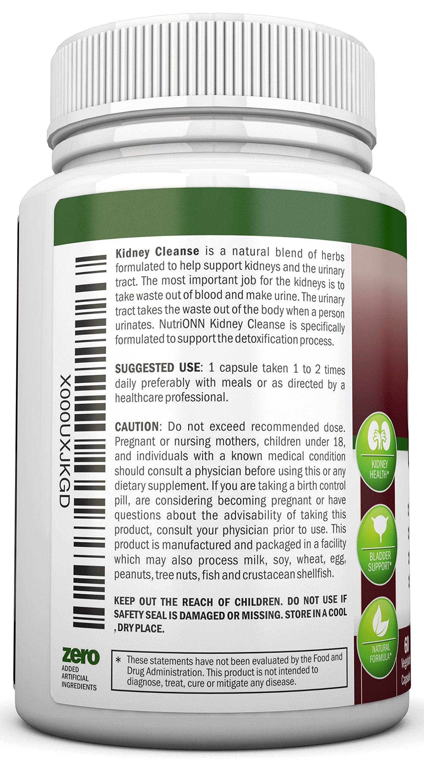 NutriONN Kidney Cleanse Capsules 60 Count