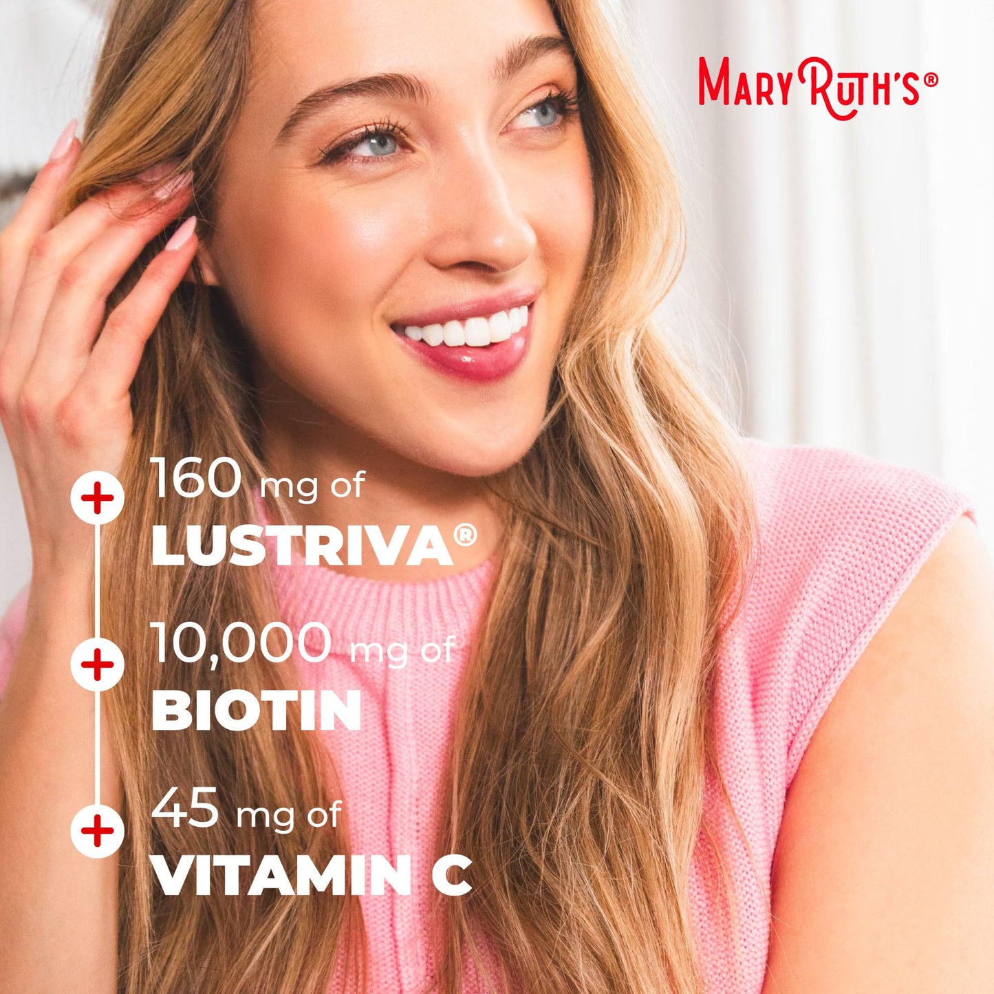 MaryRuth's Multivitamin + Hair Growth Gummies 60 Count