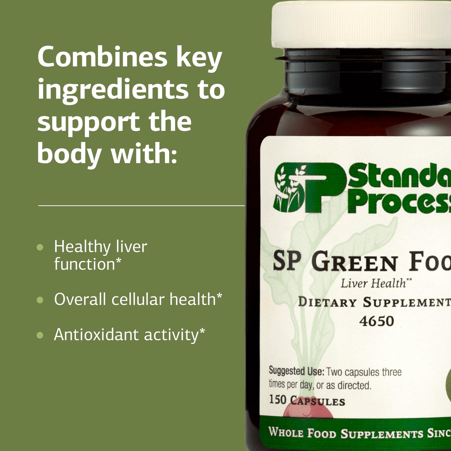 Standard Process Inc. SP Green Food Capsule, 150 Capsules