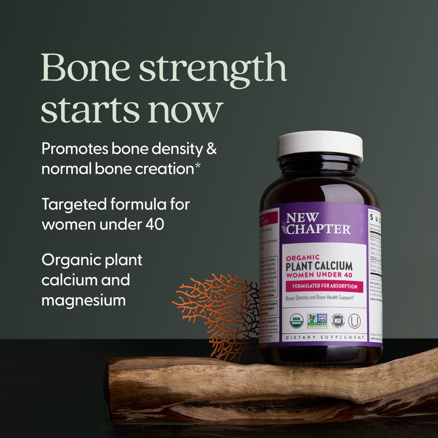New Chapter Calcium Supplement 60 Tablets