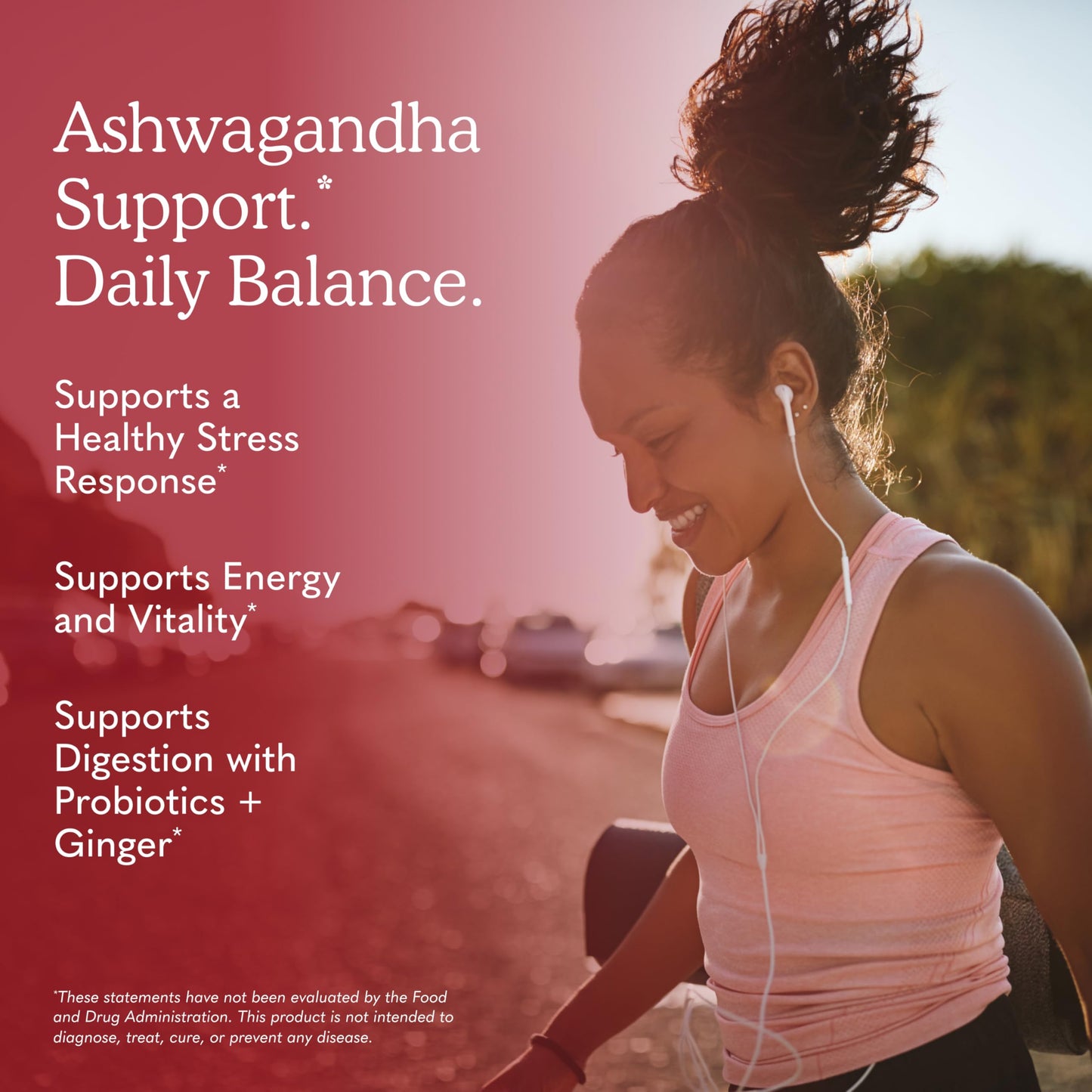 Garden of Life Organic Ashwagandha Supplement with Probiotics & Ginger Tablets 60 Tablets