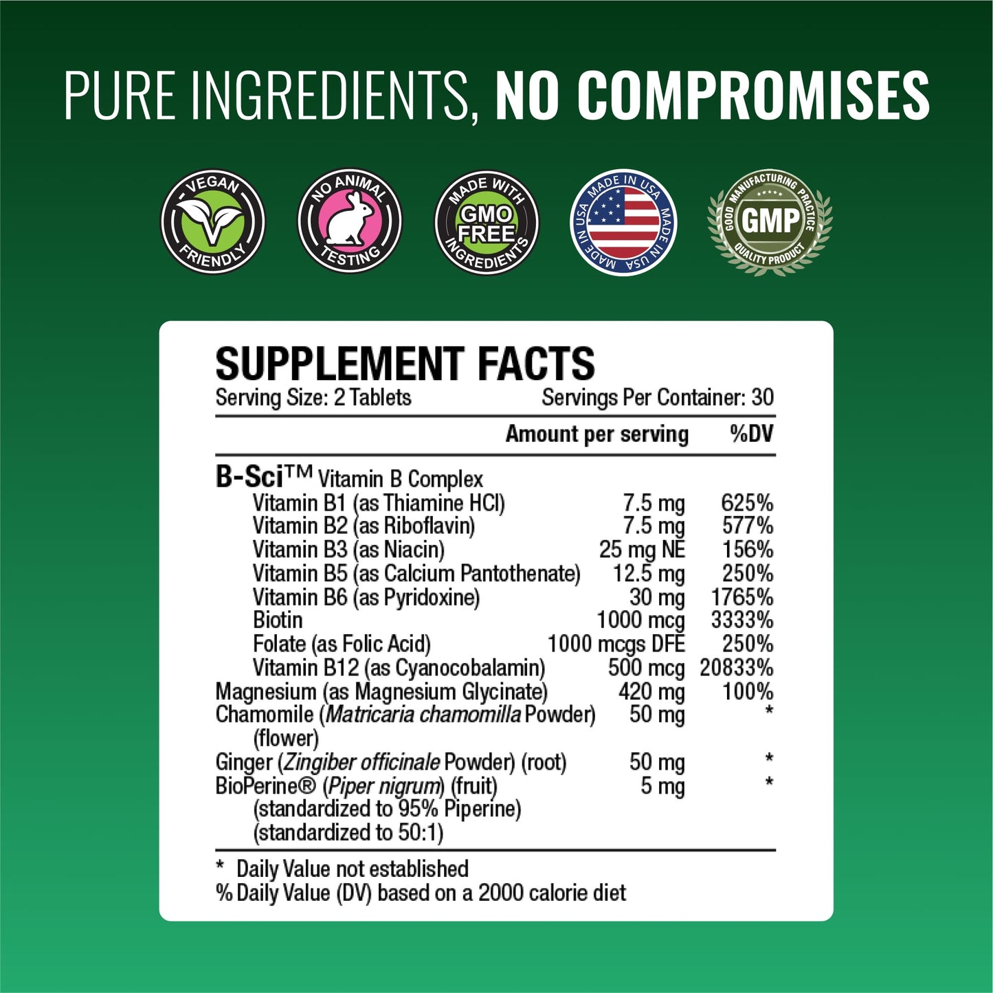 Approved Science Cramprin High Absorption Magnesium, Vitamin B Complex, BioPerine - Muscle Cramps - 60 Tablets