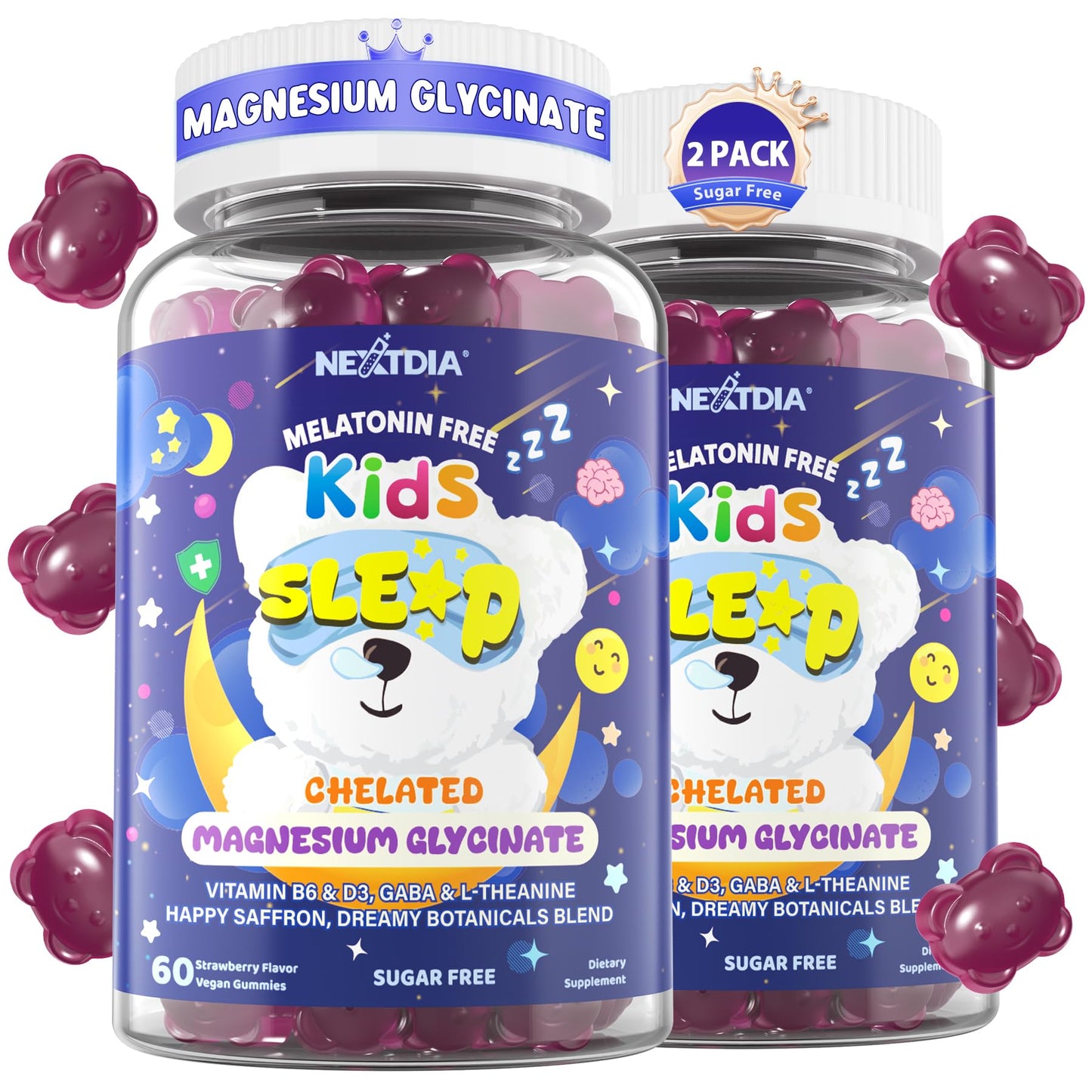Nextdia Kids Sleep Gummies Gummy, 120 Count