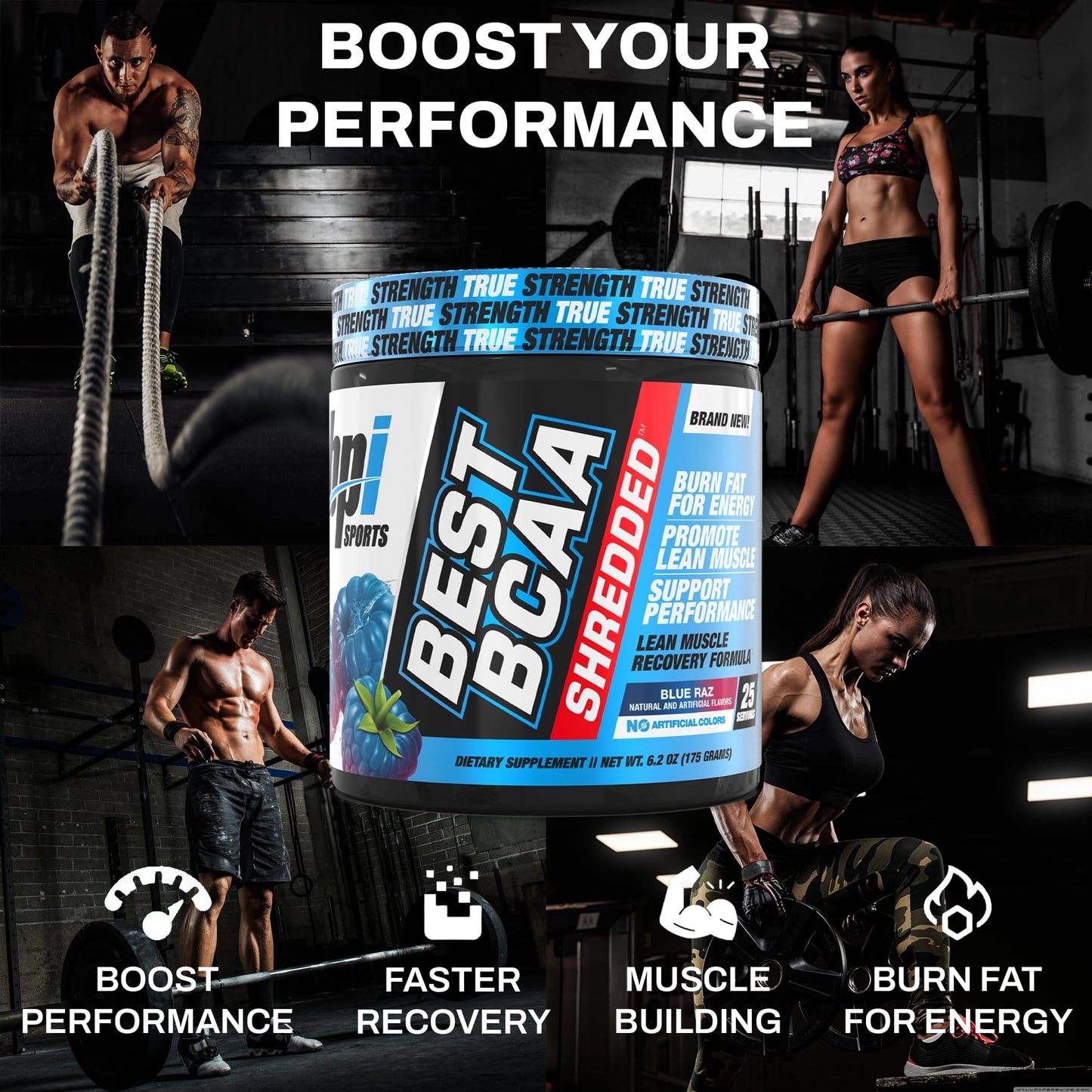 BPI Sports Best BCAA Shredded Powder 7.3 Ounce